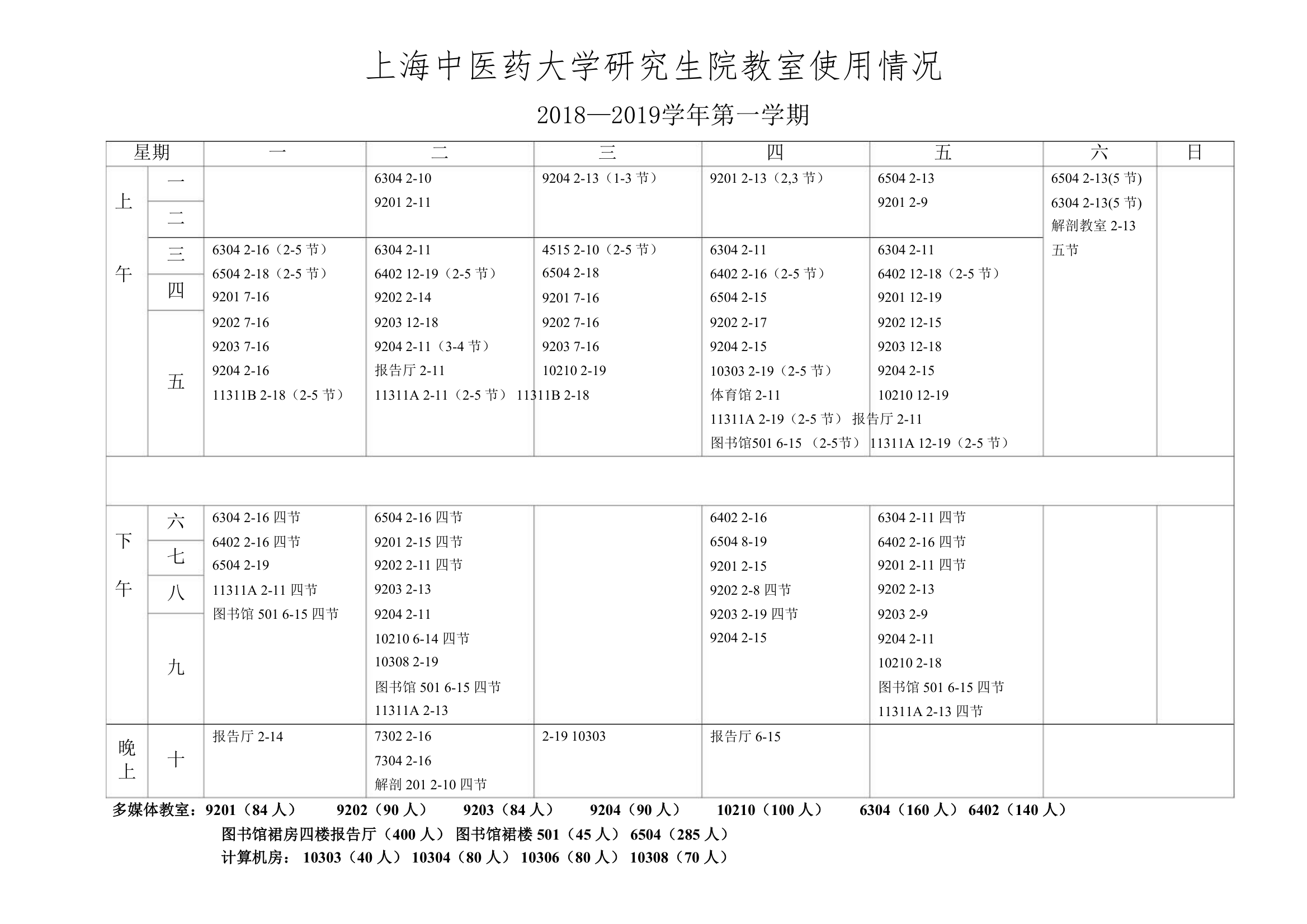 上海中医药大学课程表041019222214第5页