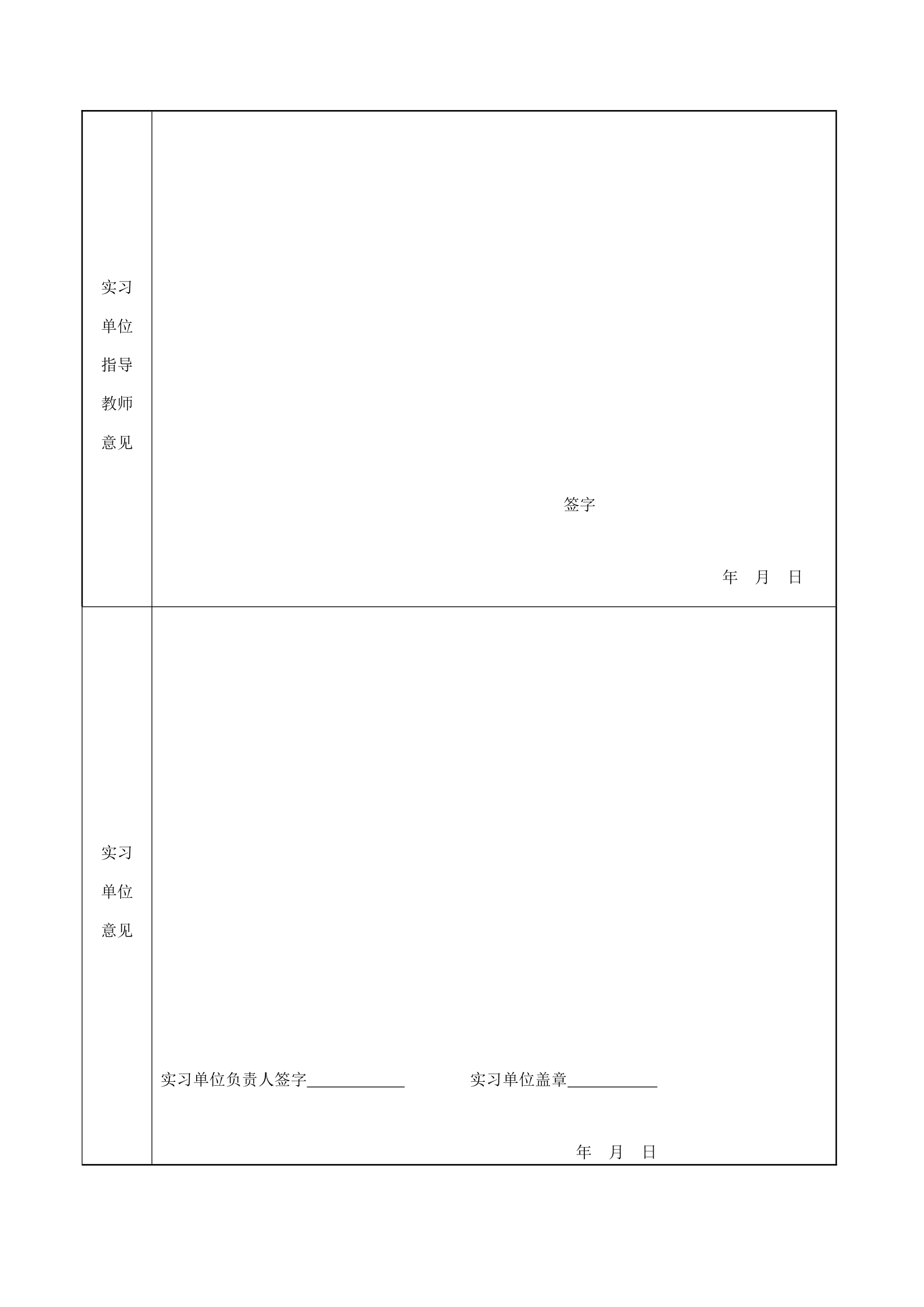 周口师范学院专业实习鉴定表第3页