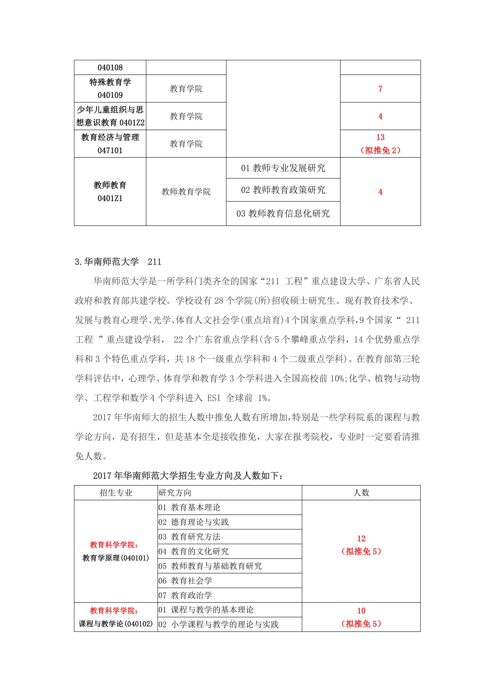 211师范院校教育学学硕考研分析(北师大,华东师大,南师大,西南大学等)第6页