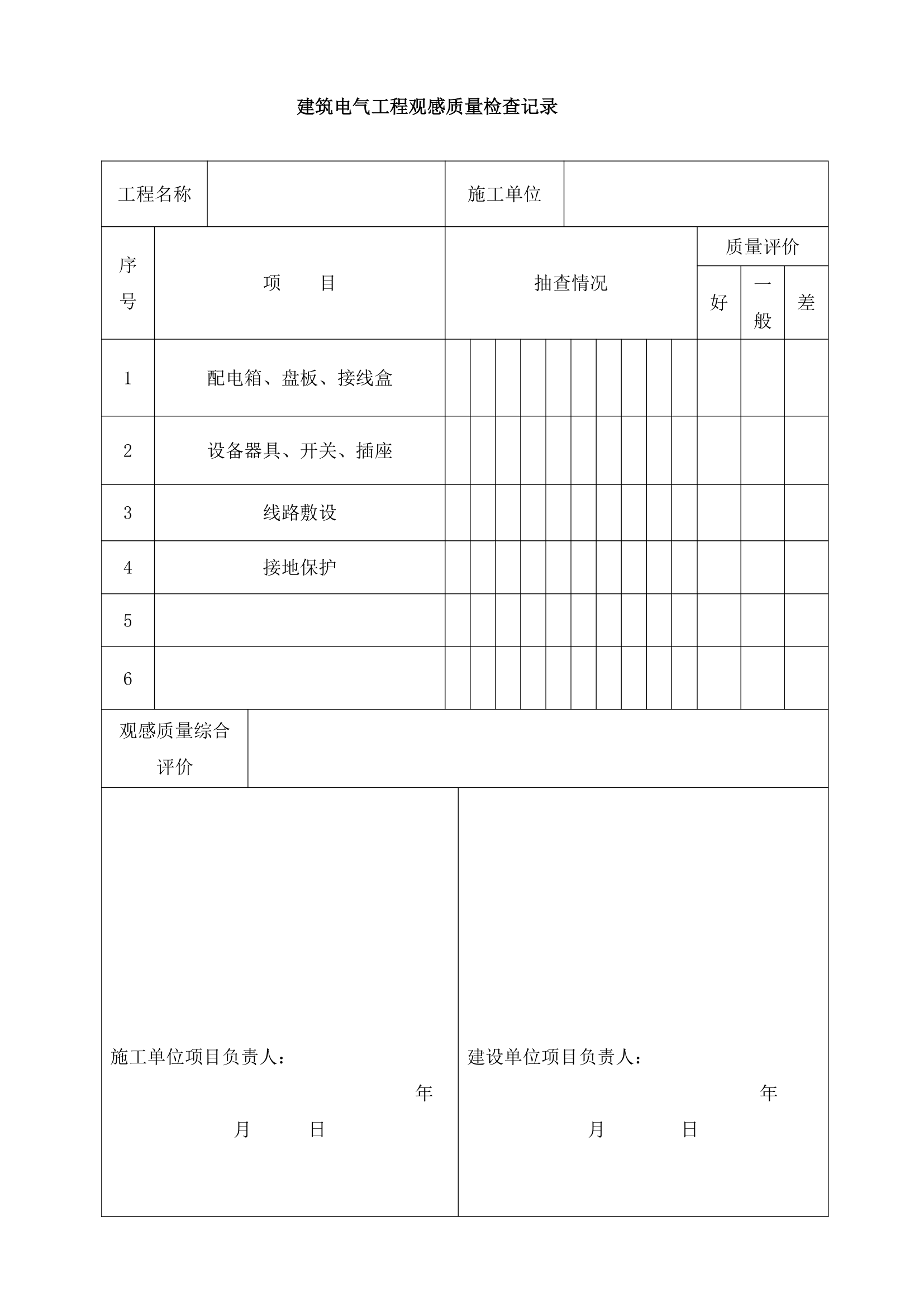 电气安装工程竣工验收报告.docx第10页