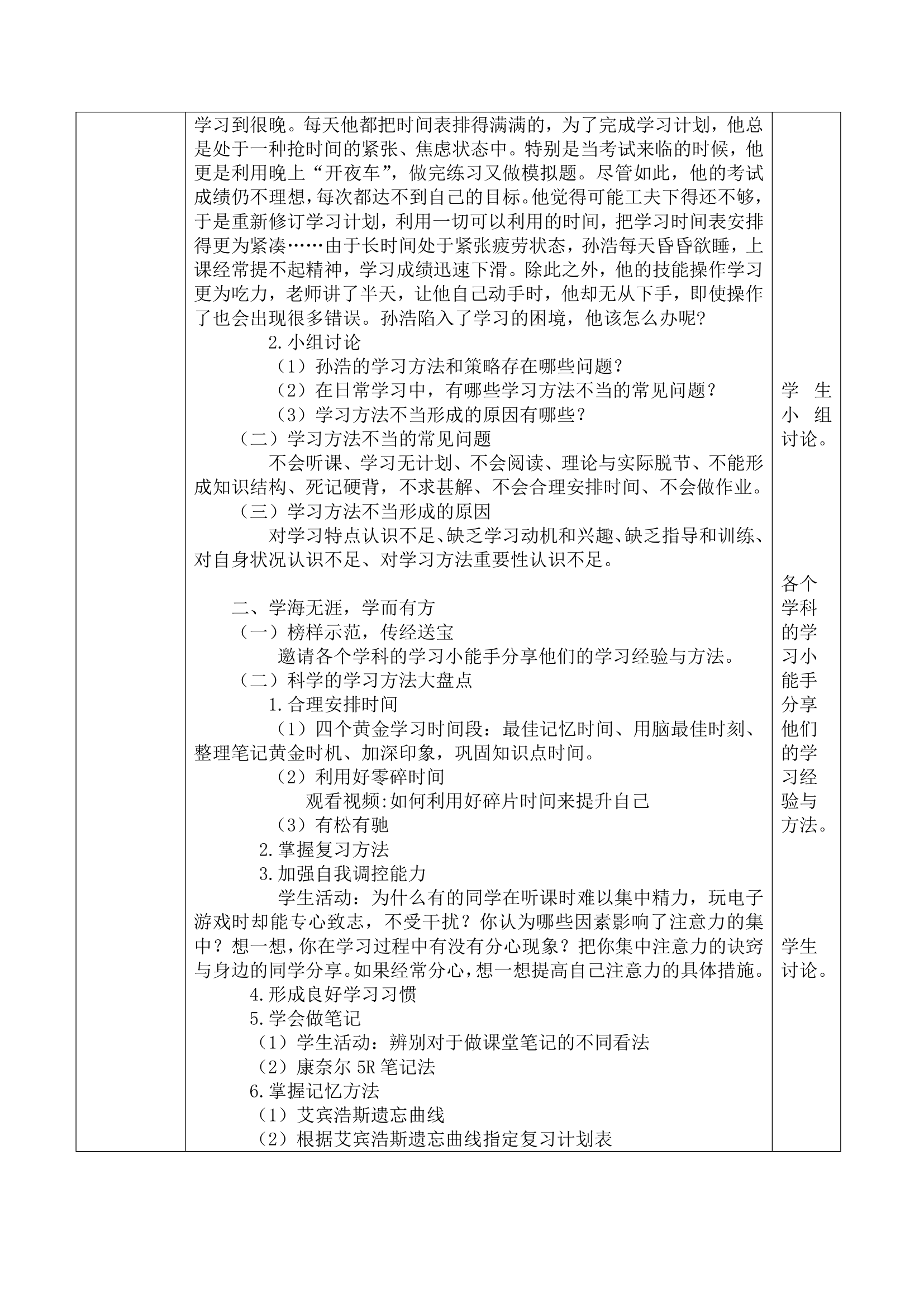 掌握学习方法和策略-2022-2023学年中职心理健康主题班会教案.doc第2页