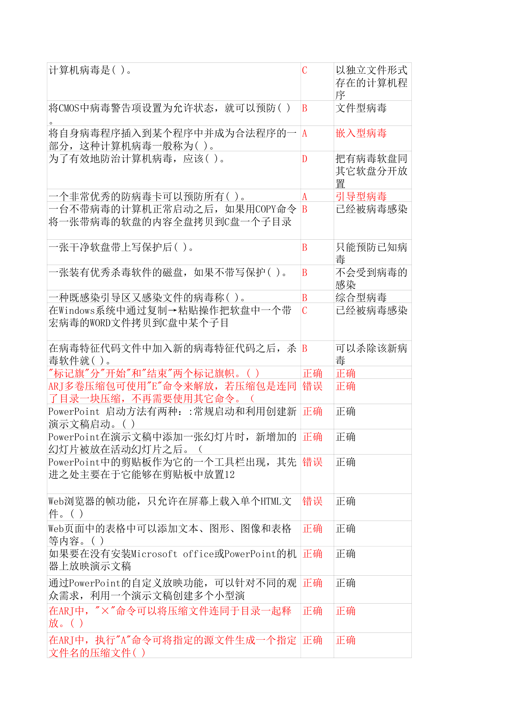 华中师范大学计算机基础机考客观题第15页