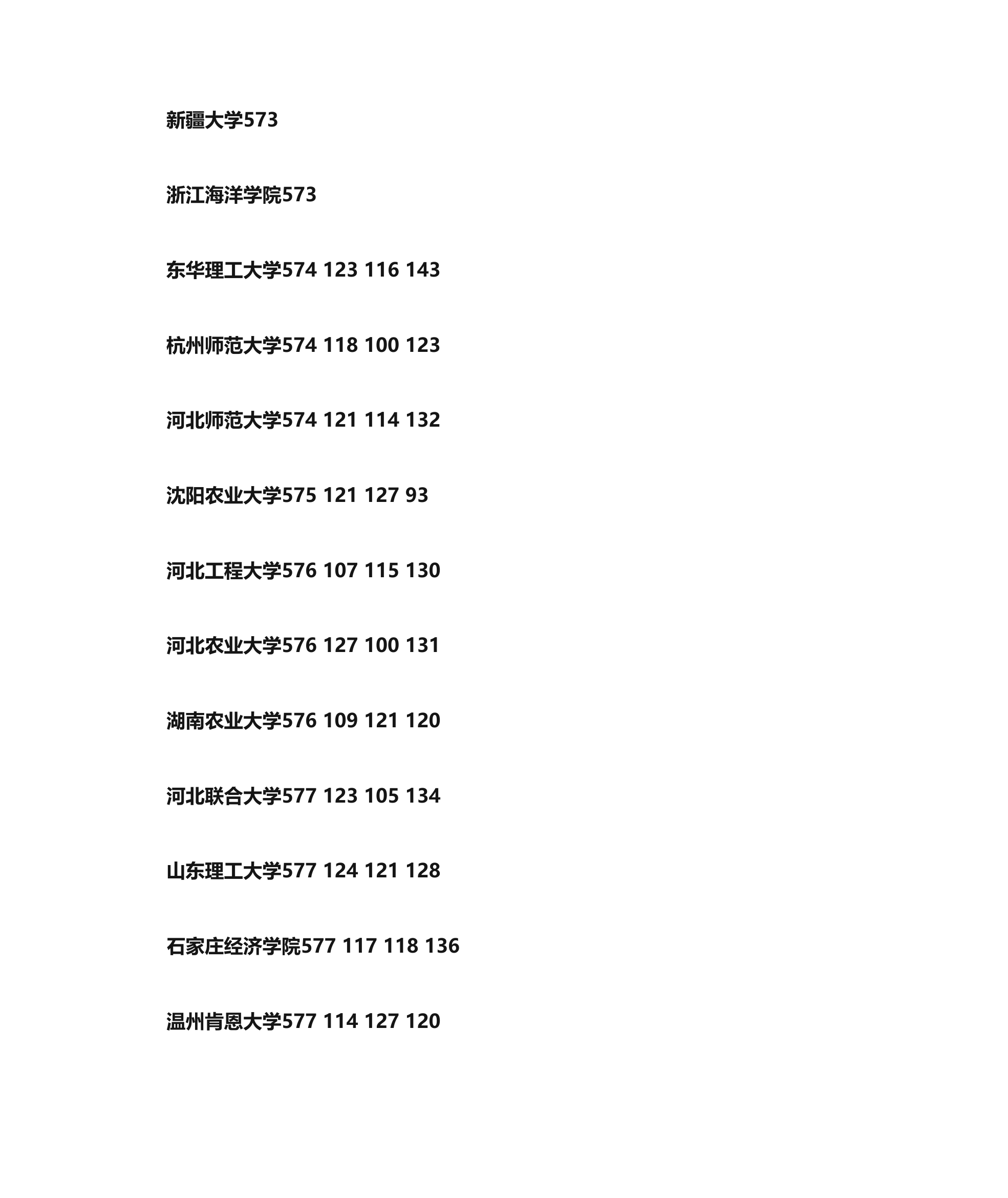 2014年河北省一本各高校提档线(按分数排列)第2页