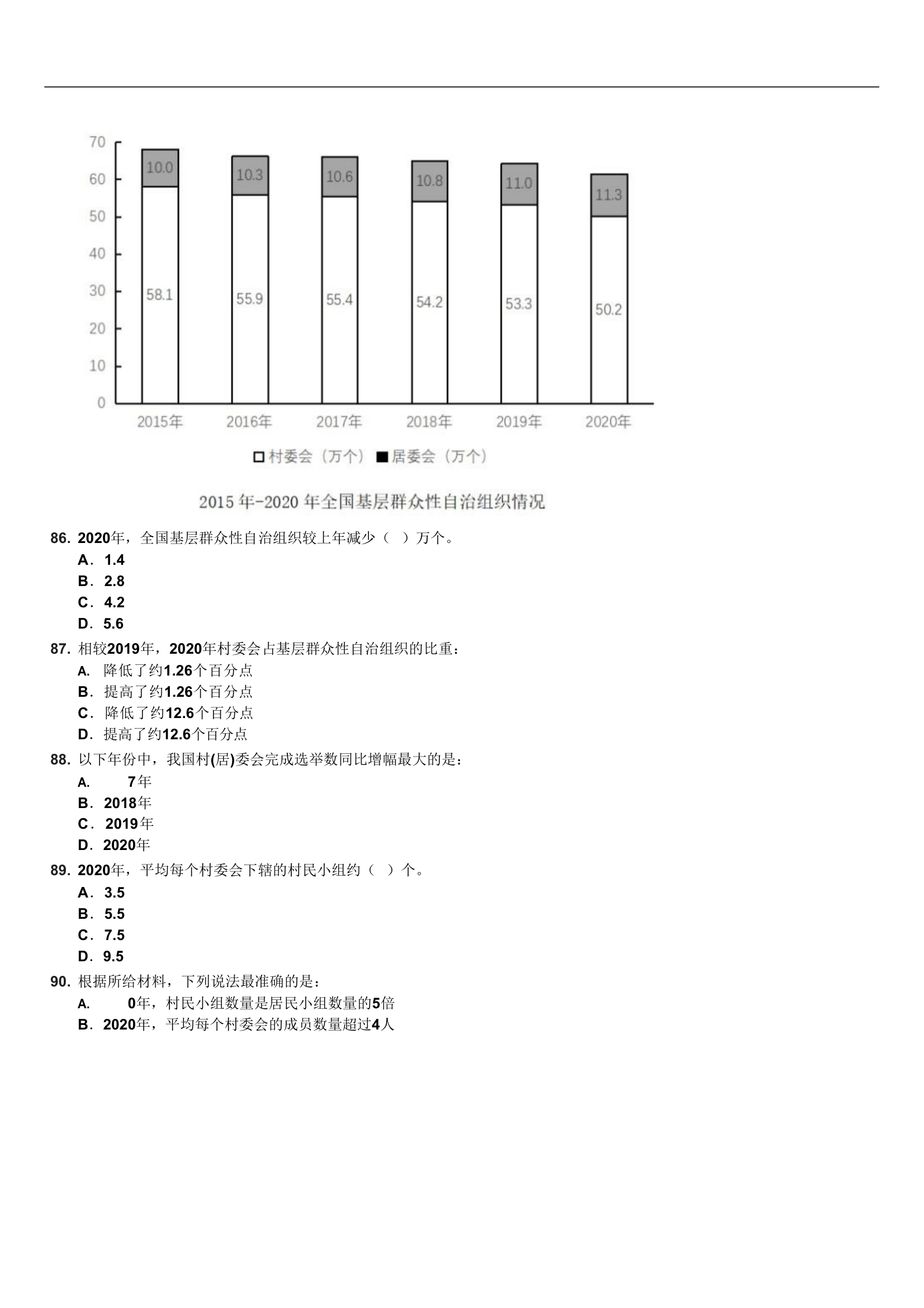 2022年广东公务员考试行测试卷(乡镇卷)第20页