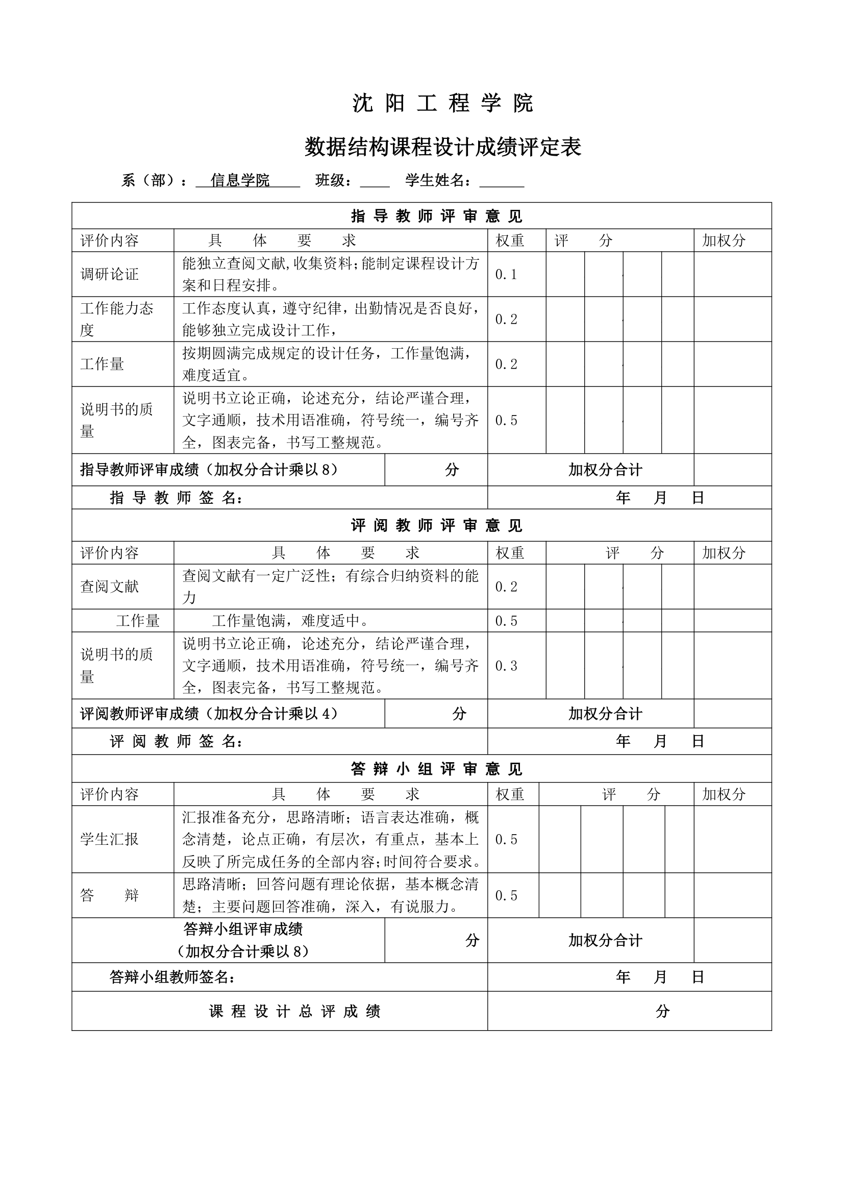 沈阳工程学院-数据结构课设报告第9页