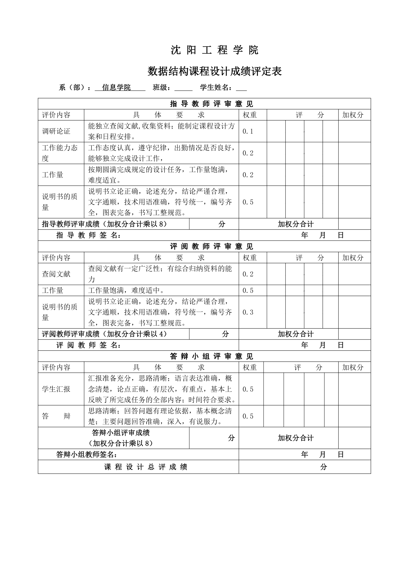 沈阳工程学院-数据结构课设报告第10页