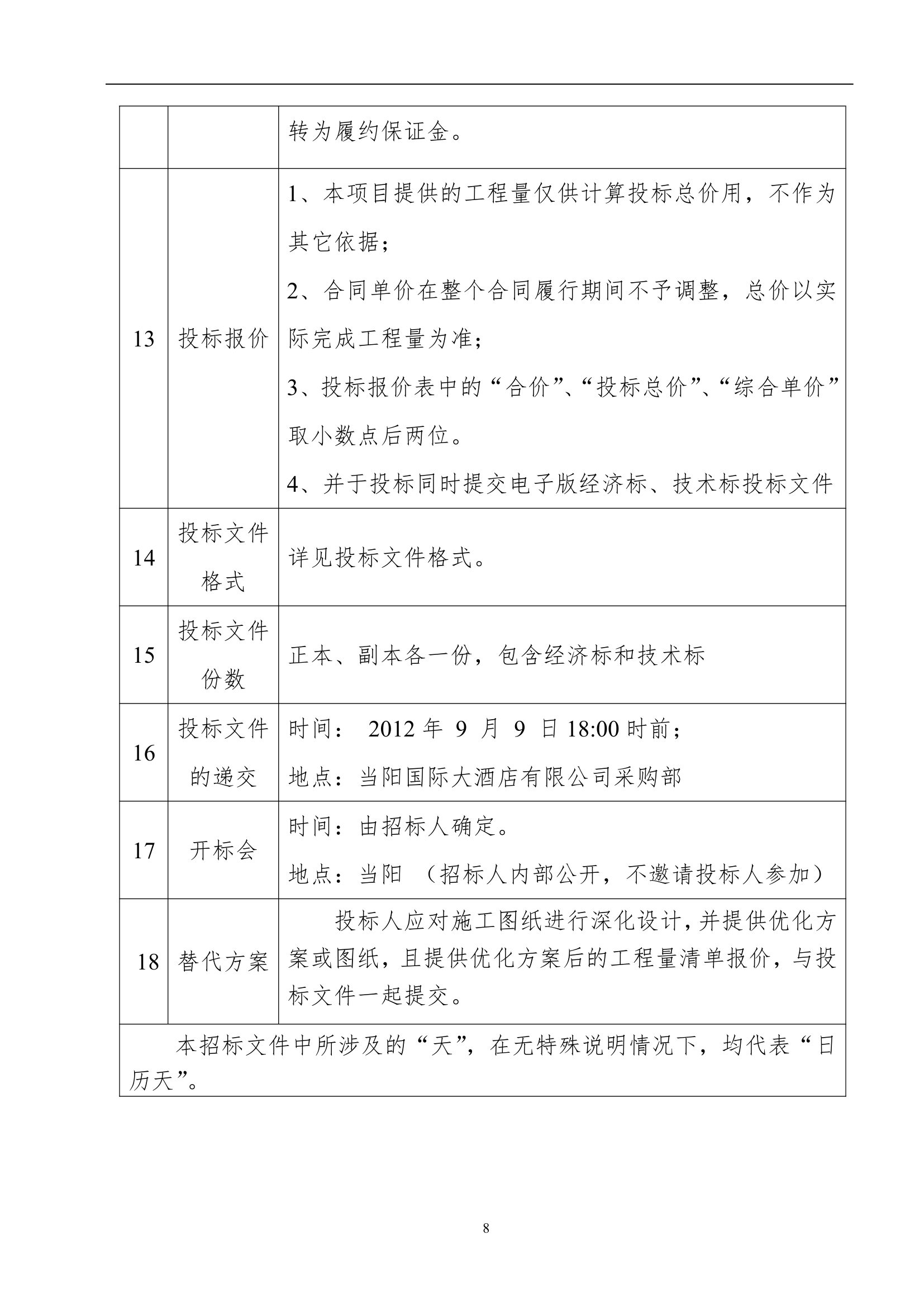 浙江酒店玻璃幕墙施工工程招标文件20页.doc第8页