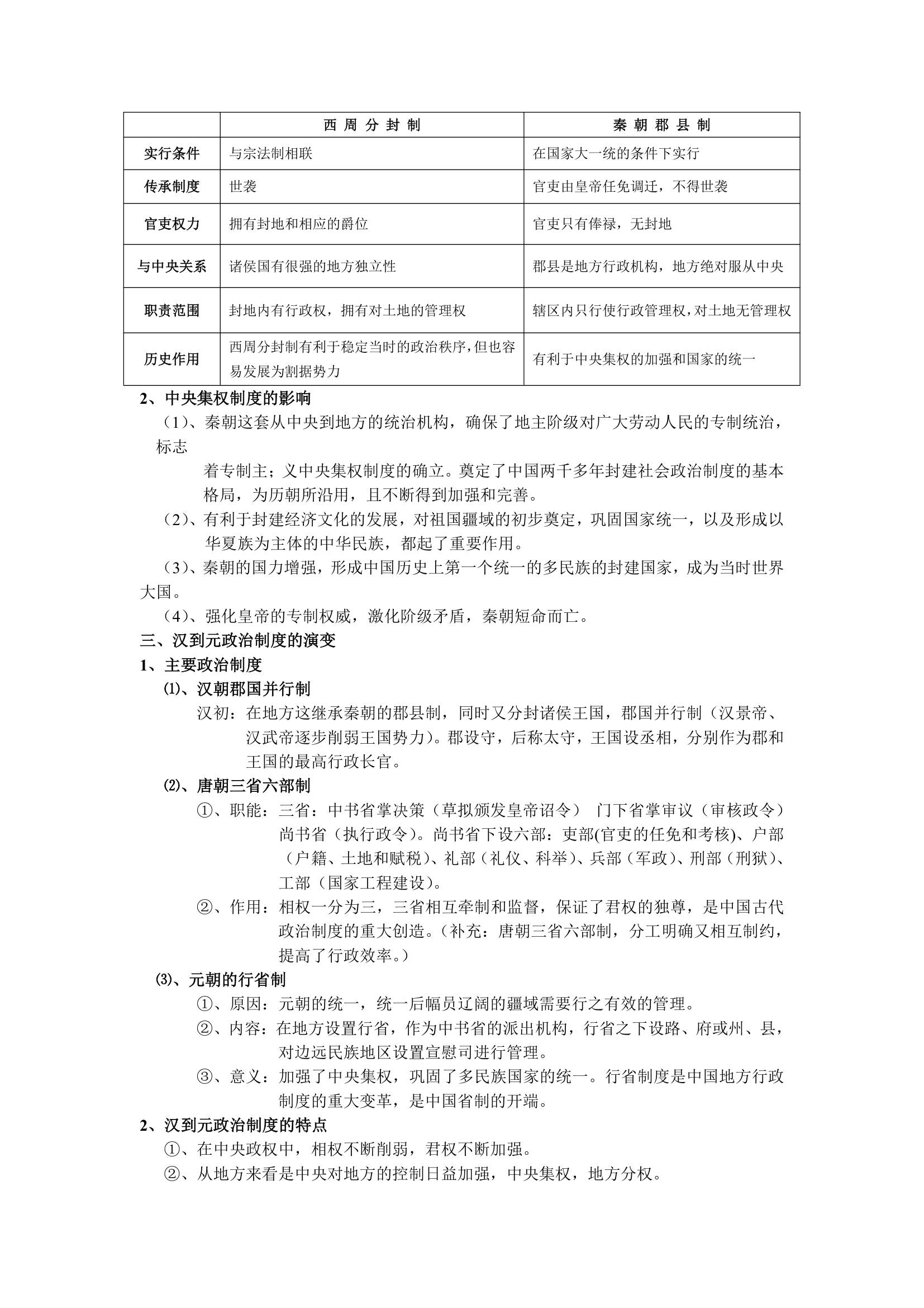 岳麓版高三历史一轮复习必修一知识点汇总.doc第4页