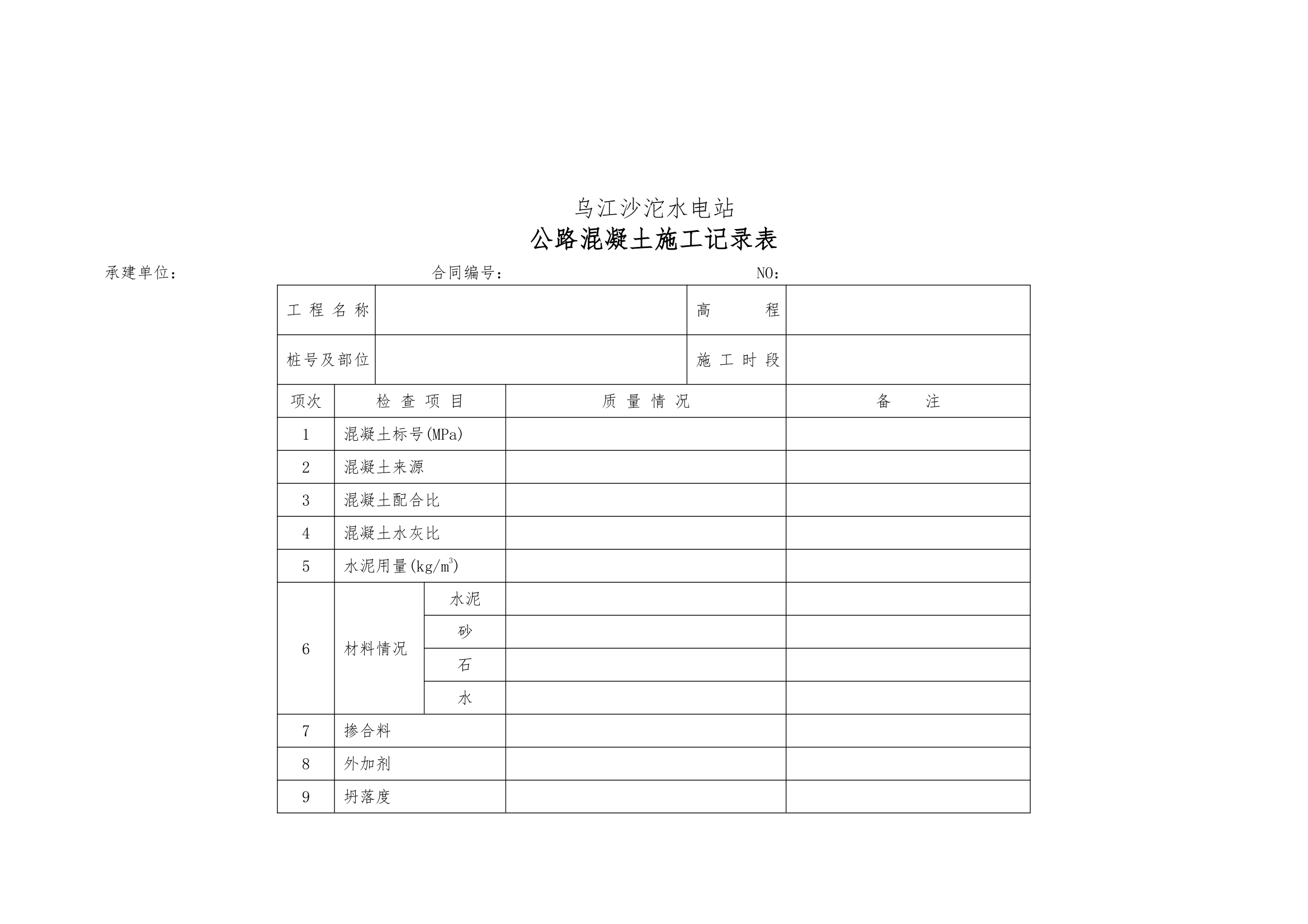 普通沥青及混凝土道路单元工程验收表格1.docx第25页