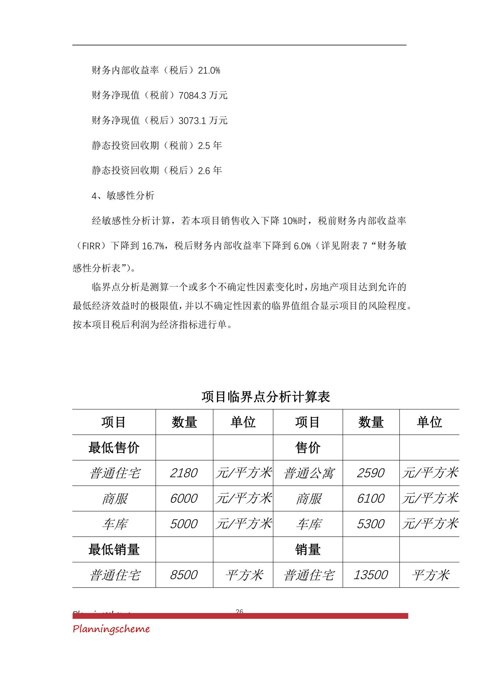 房地产开发公司开发建设小区项目可行性报告.doc第26页