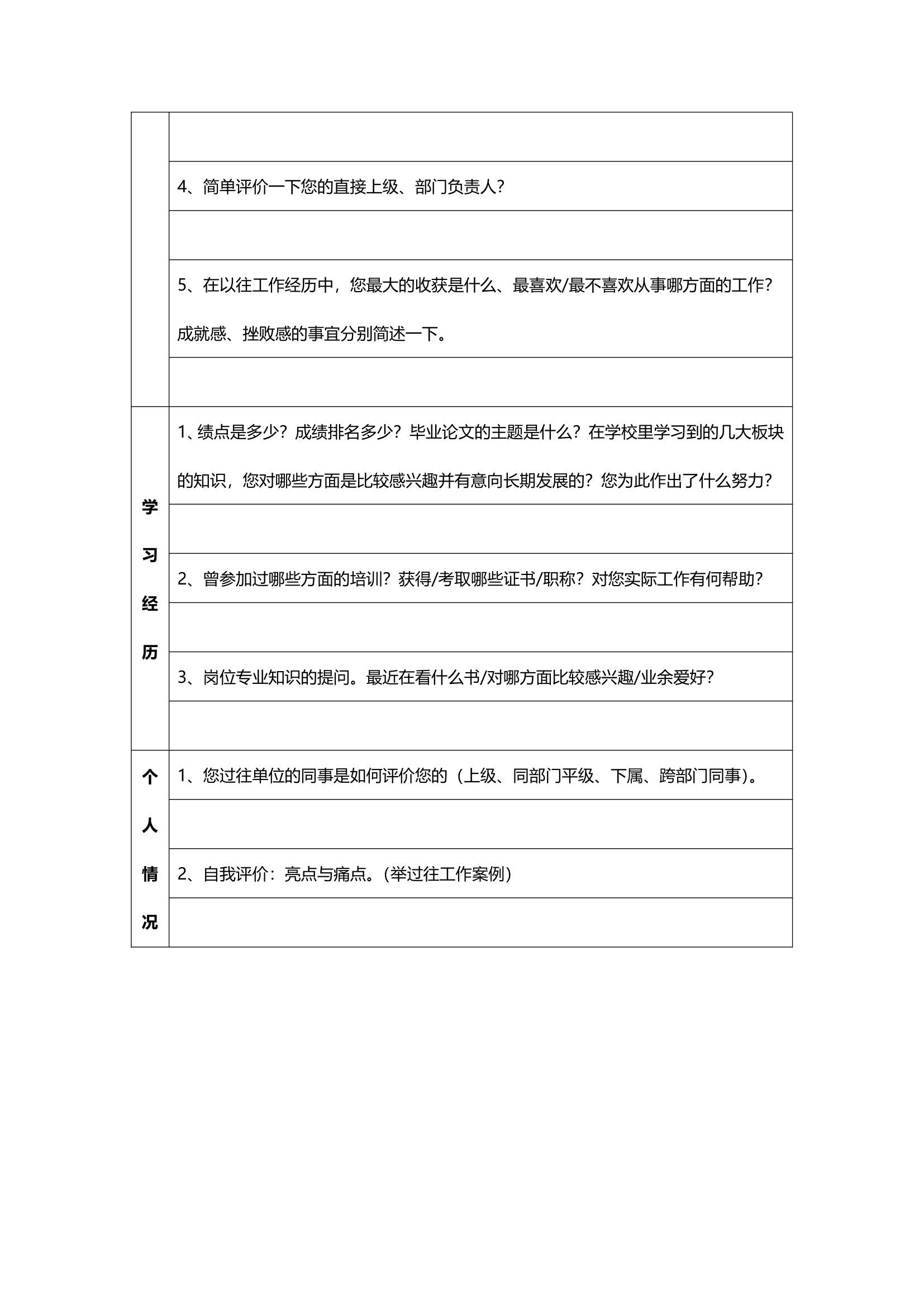 公司面试记录表.docx第2页