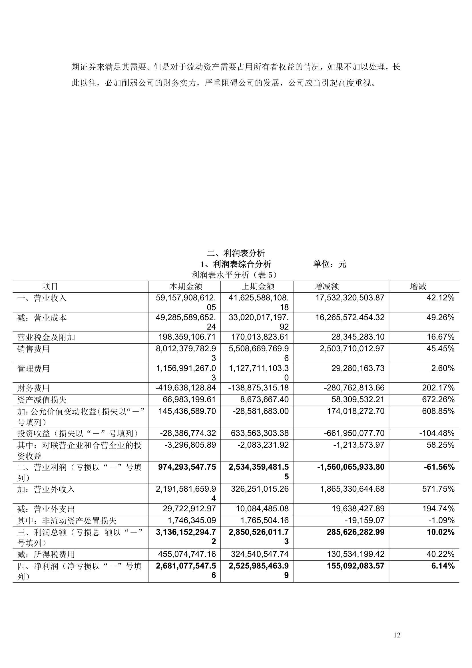 上市公司财务分析报告模板.docx第12页