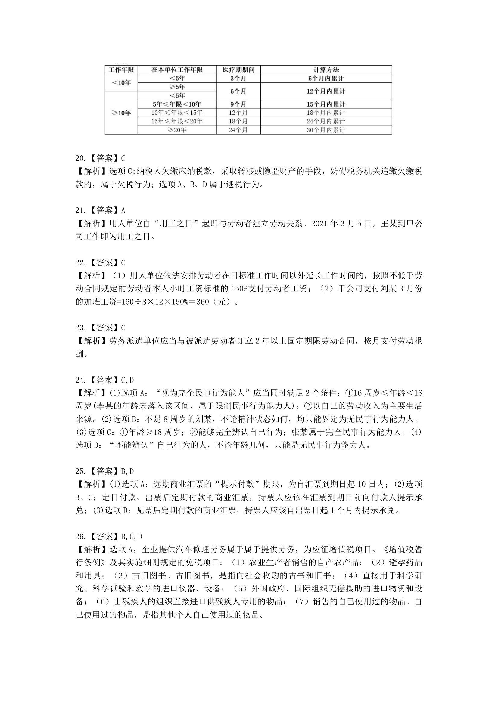 2021年初级经济法基础模考特训（一）含解析.docx第10页