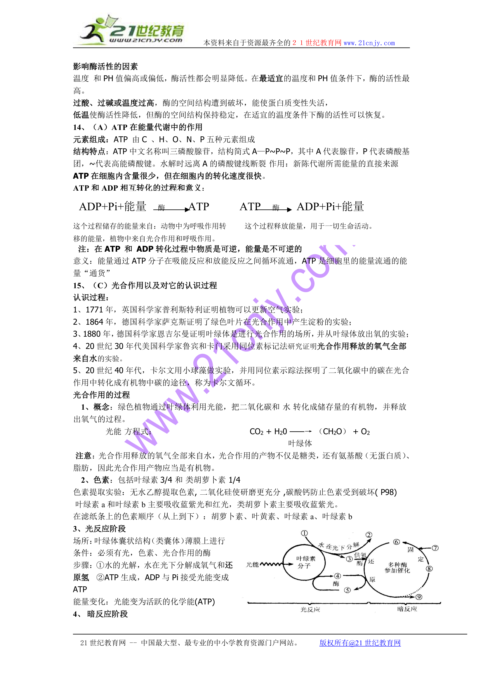 生物：新课标必修1高考知识点梳理.doc第4页