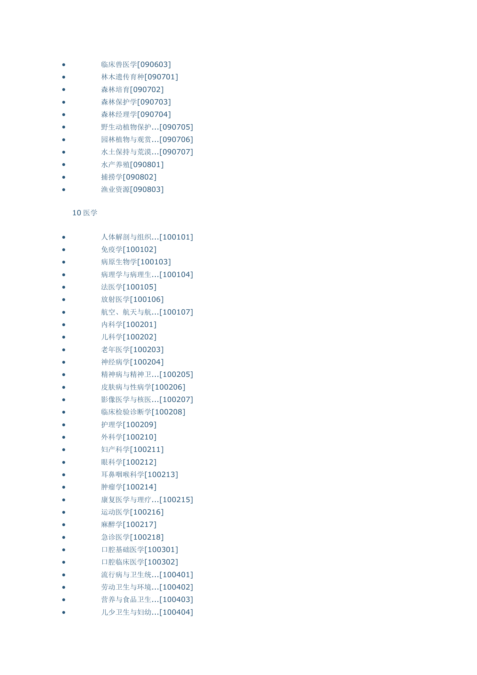 考研专业排名第10页