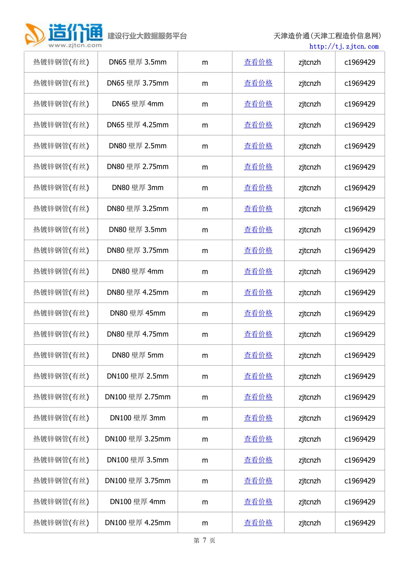 天津信息价,最新最全天津工程造价信息网信息价下载-造价通第7页