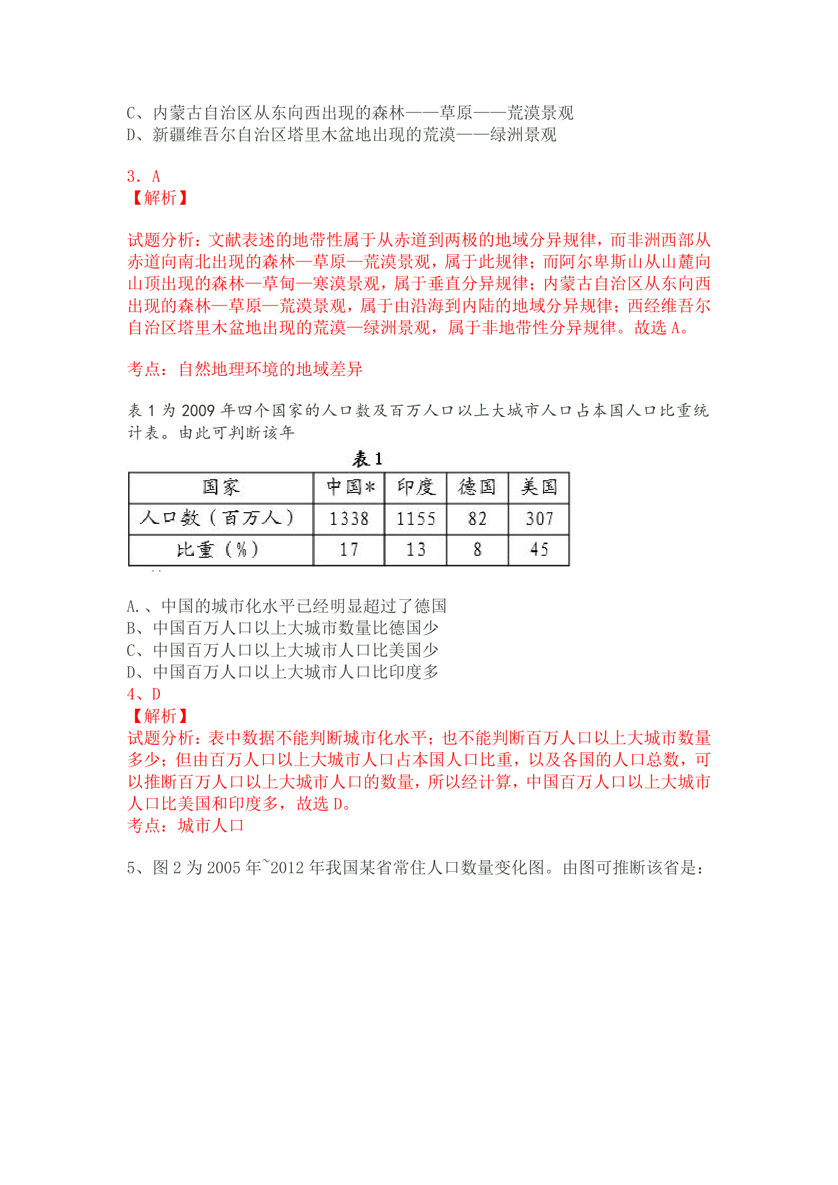 2015年广东高考文科综合试卷高清版第2页