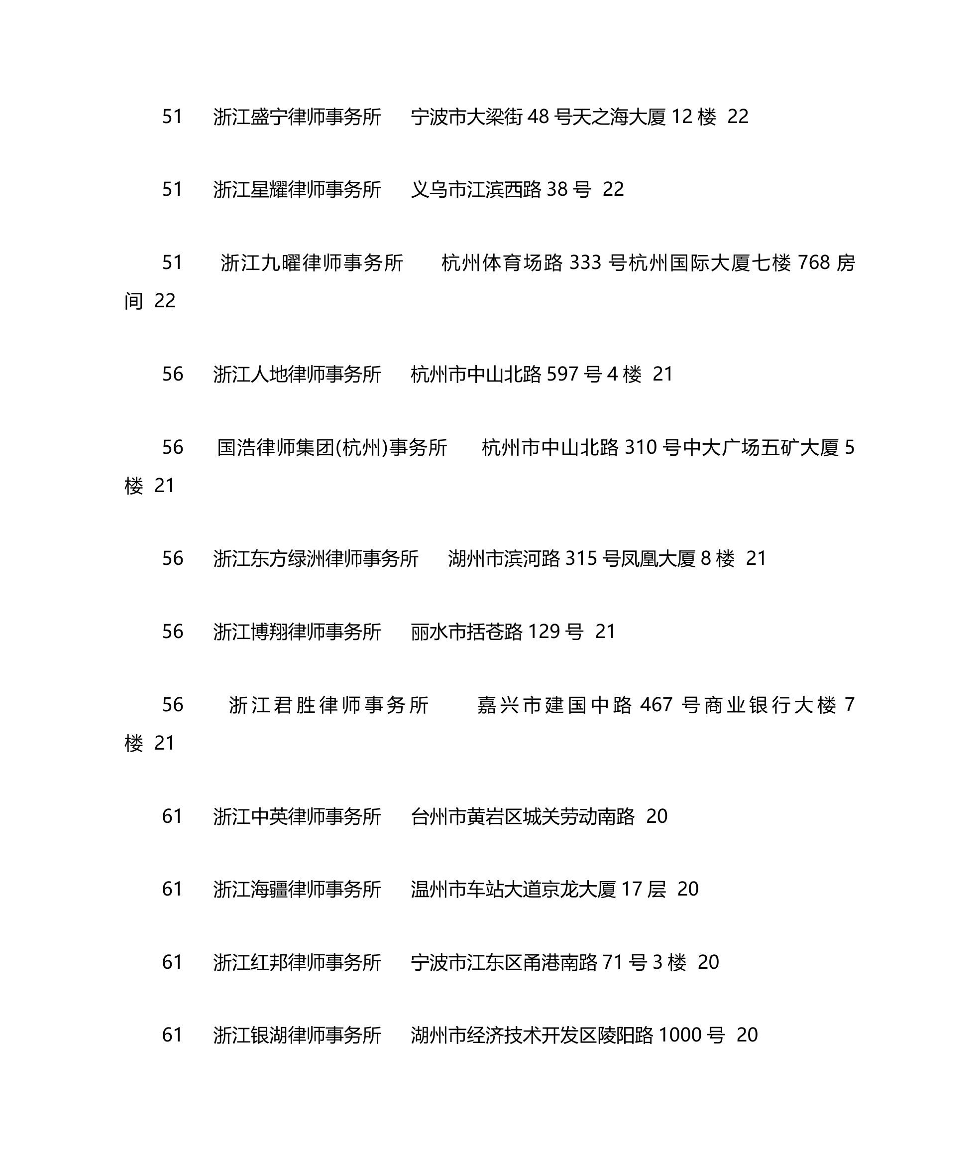 浙江律师事务所排名第6页