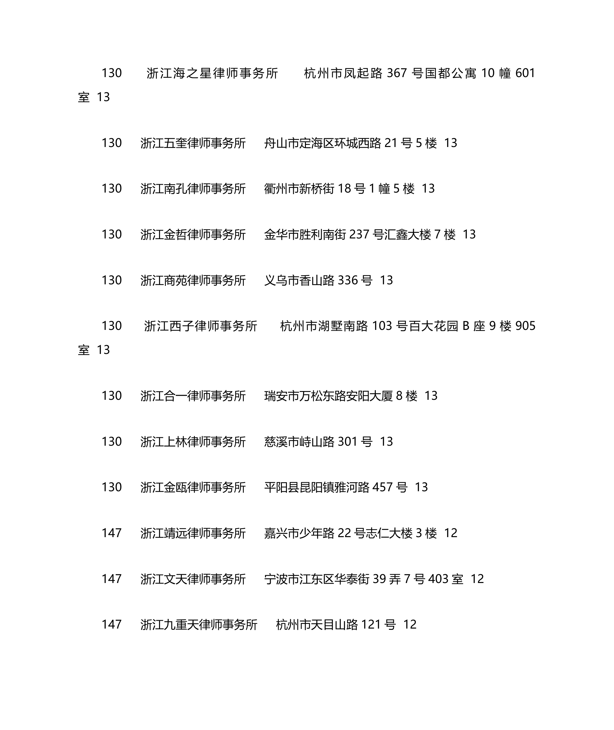 浙江律师事务所排名第13页