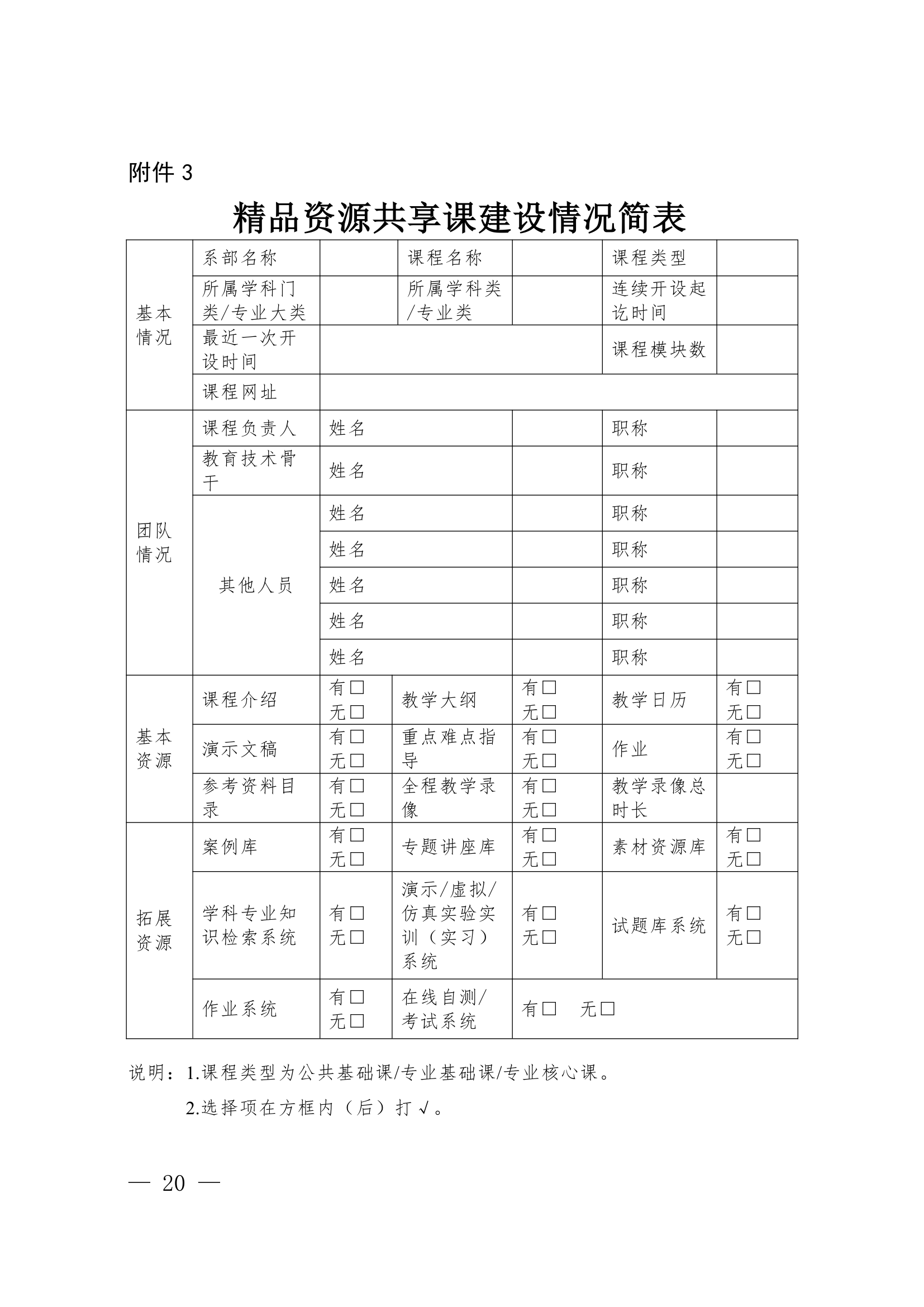 漯河职业技术学院精品资源课程实施意见第20页