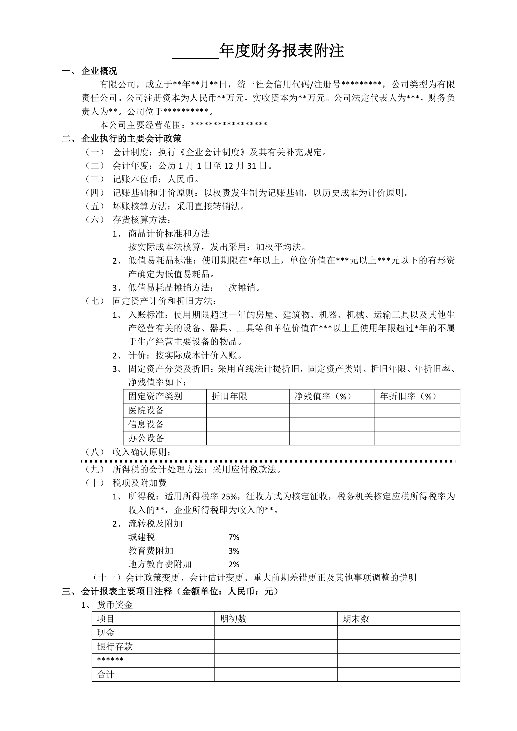 年度财务报表附注.docx