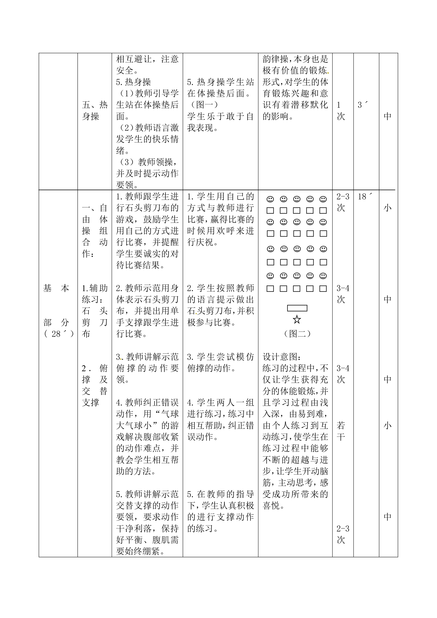 二年级体育体操——自由体操组合教案    通用版.doc第4页