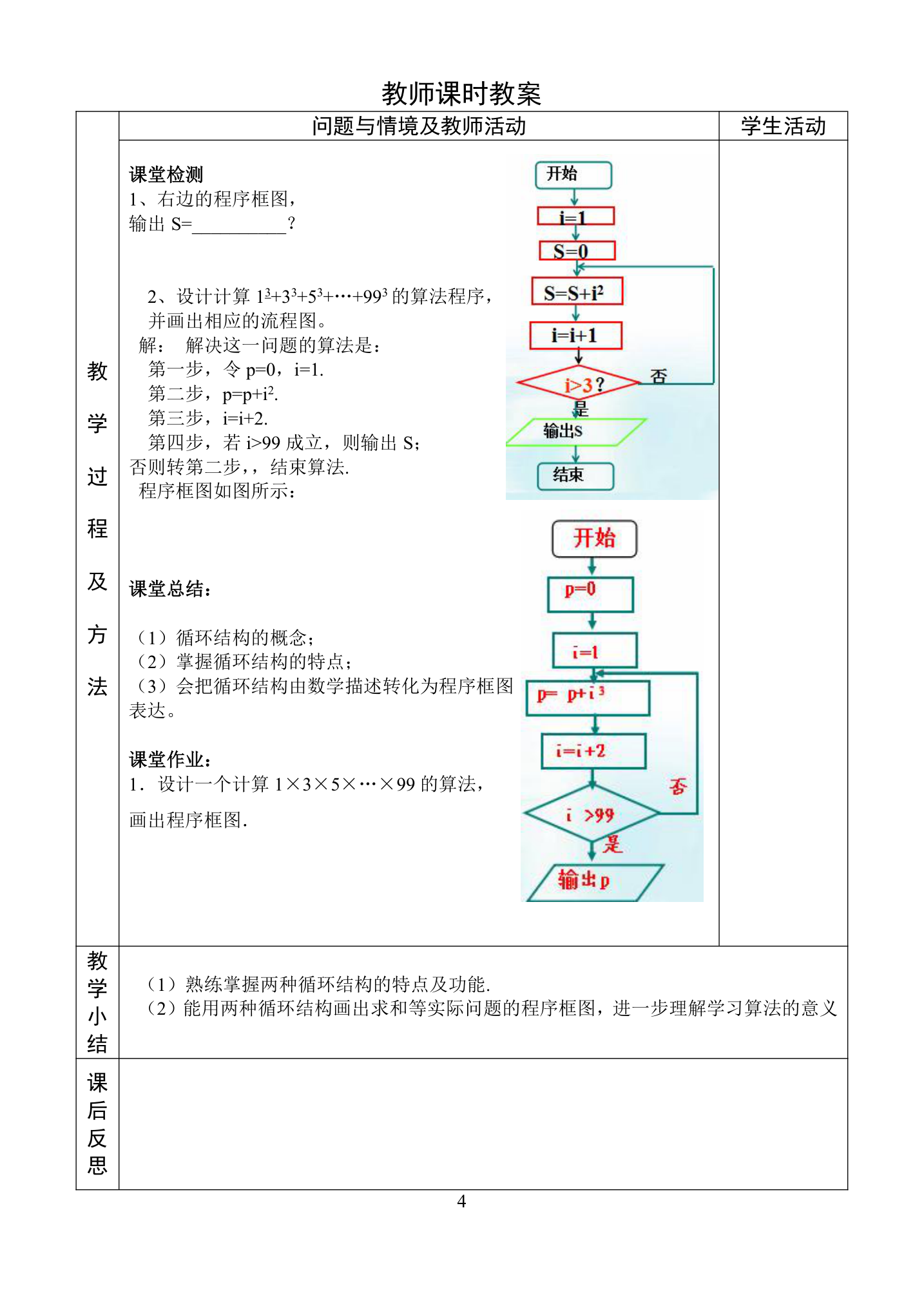 人教高中数学必修三1.1.2循环结构教案.doc第4页