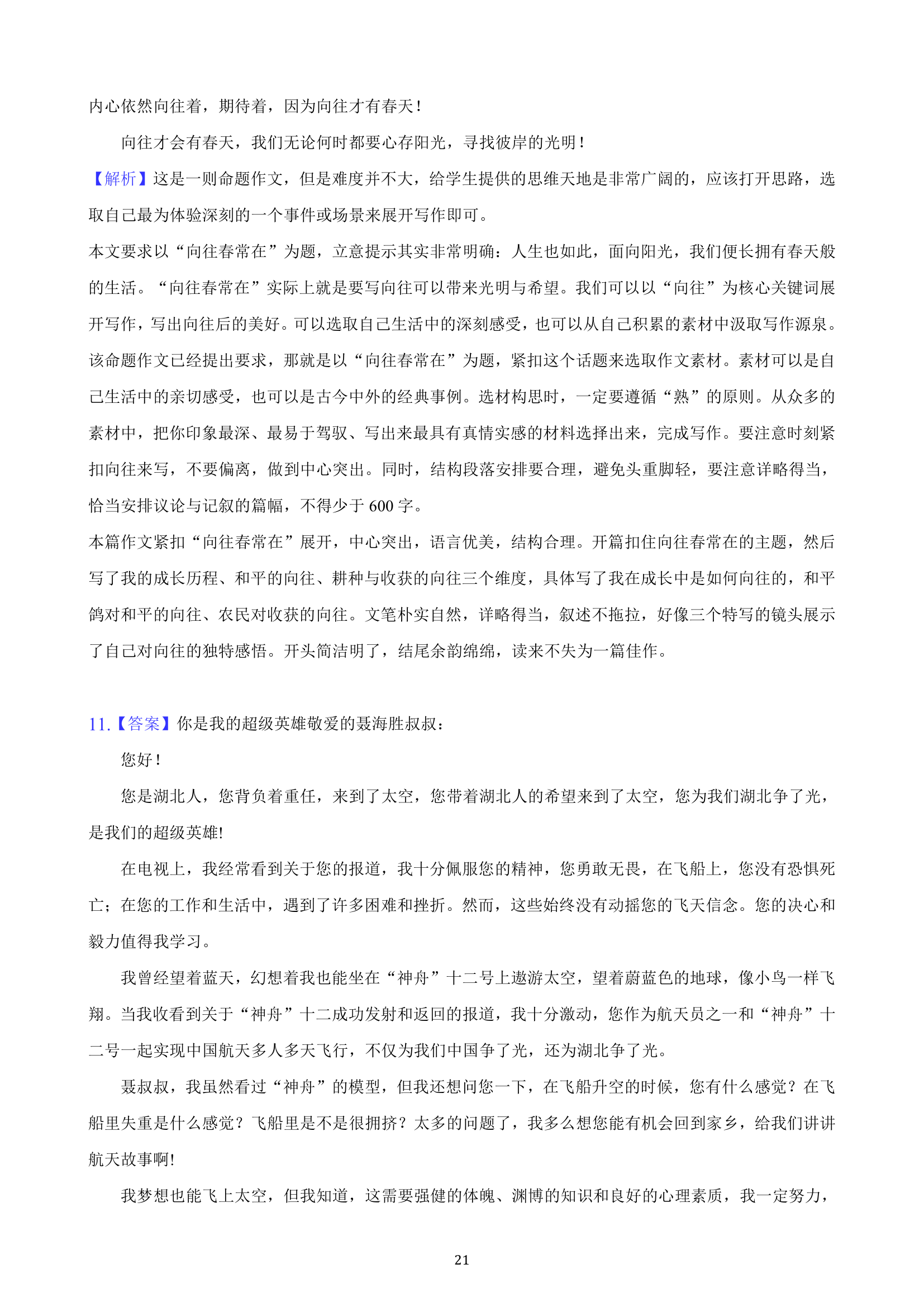 吉林省2023年九年级中考备考语文专题复习：作文题（含解析）.doc第21页