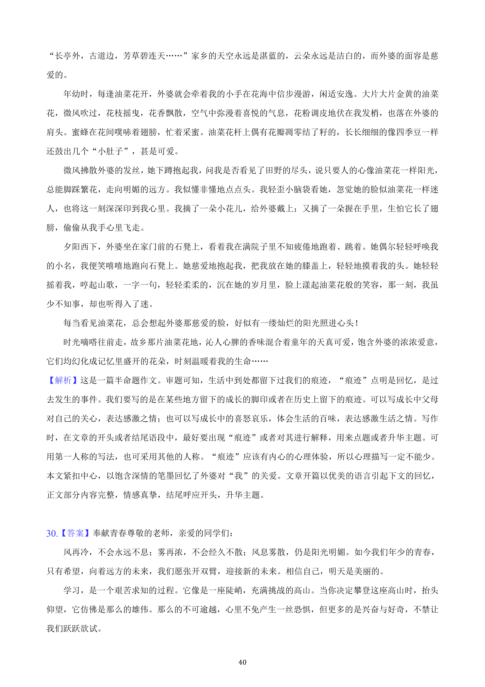 吉林省2023年九年级中考备考语文专题复习：作文题（含解析）.doc第40页