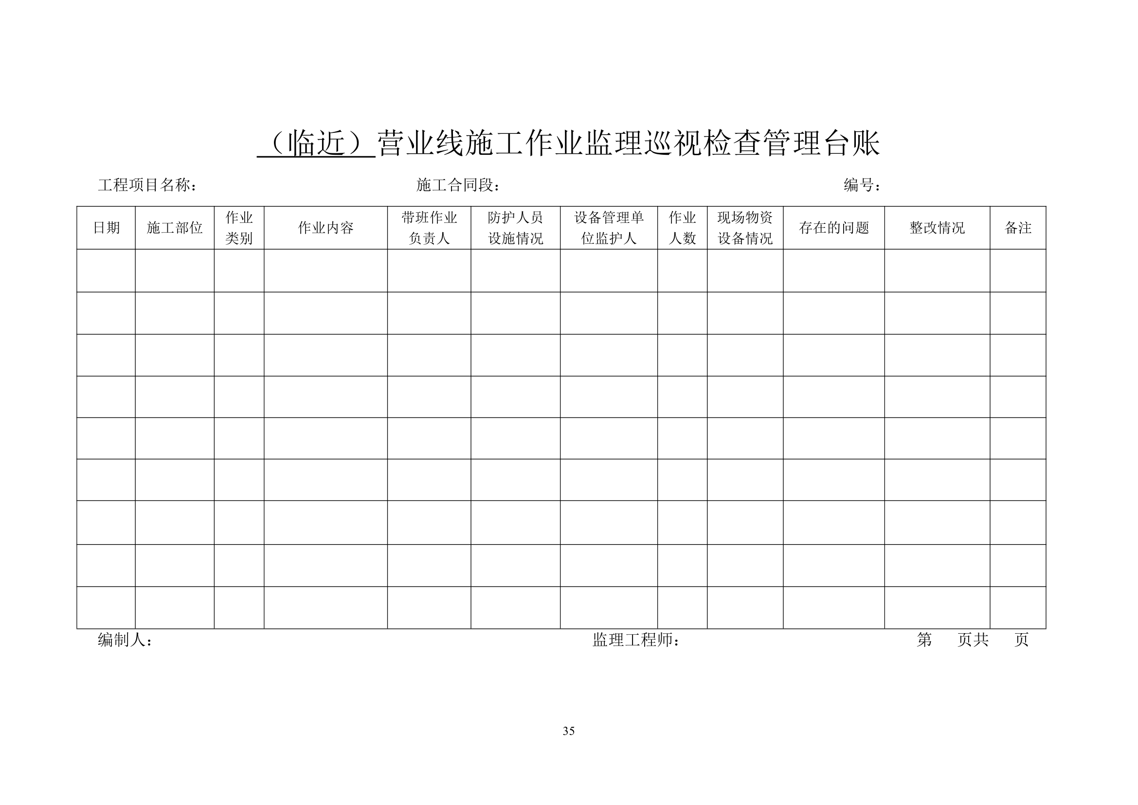 大连铁路枢纽改造工程现场监理准备阶段作业指导书设计方案.doc第35页