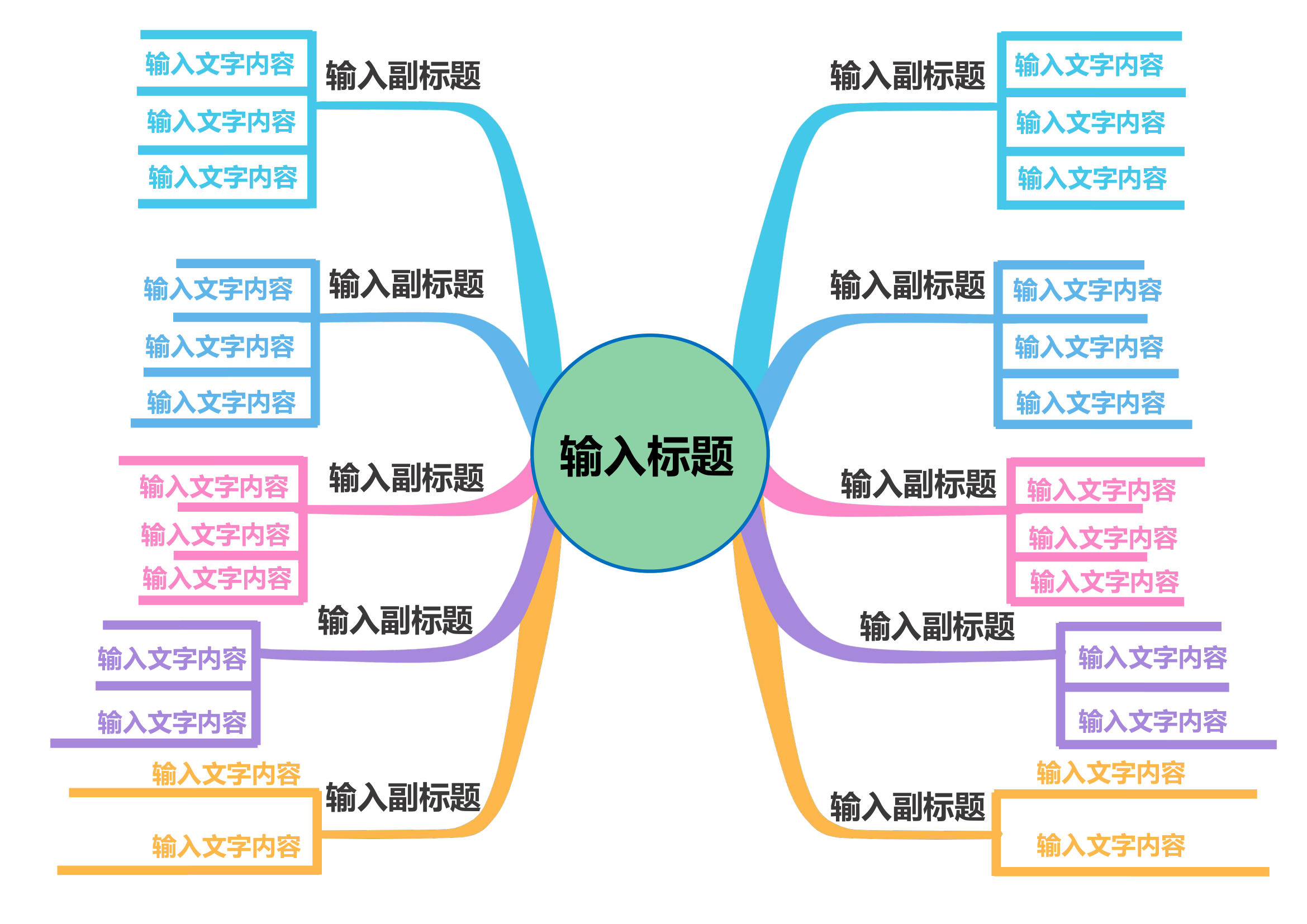 唯美思维导图模板.docx