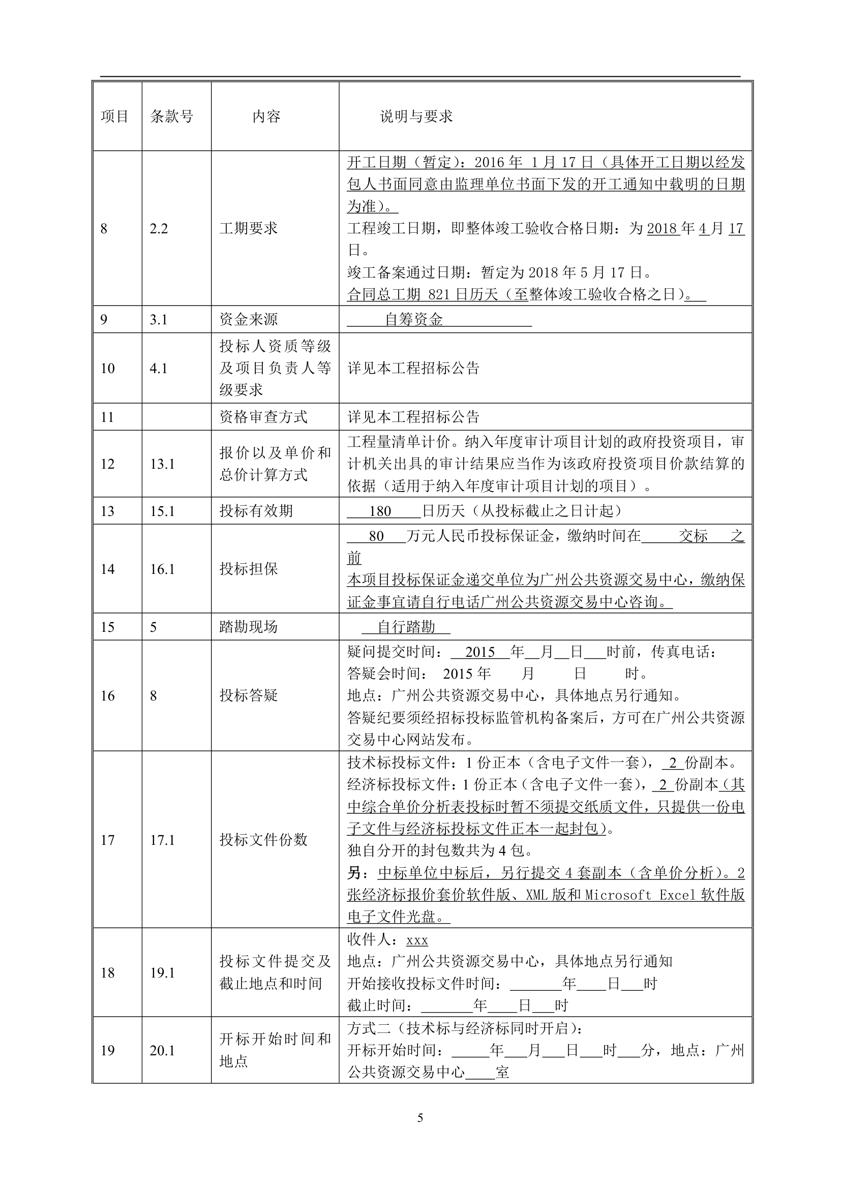 2015年住宅项目建筑工程施工招标文件.doc第5页