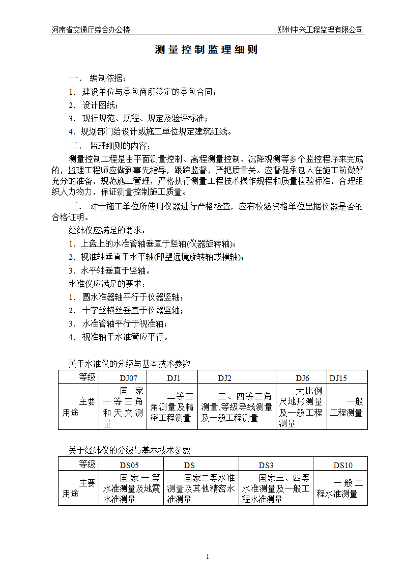 某工程测量控制细则.doc第1页