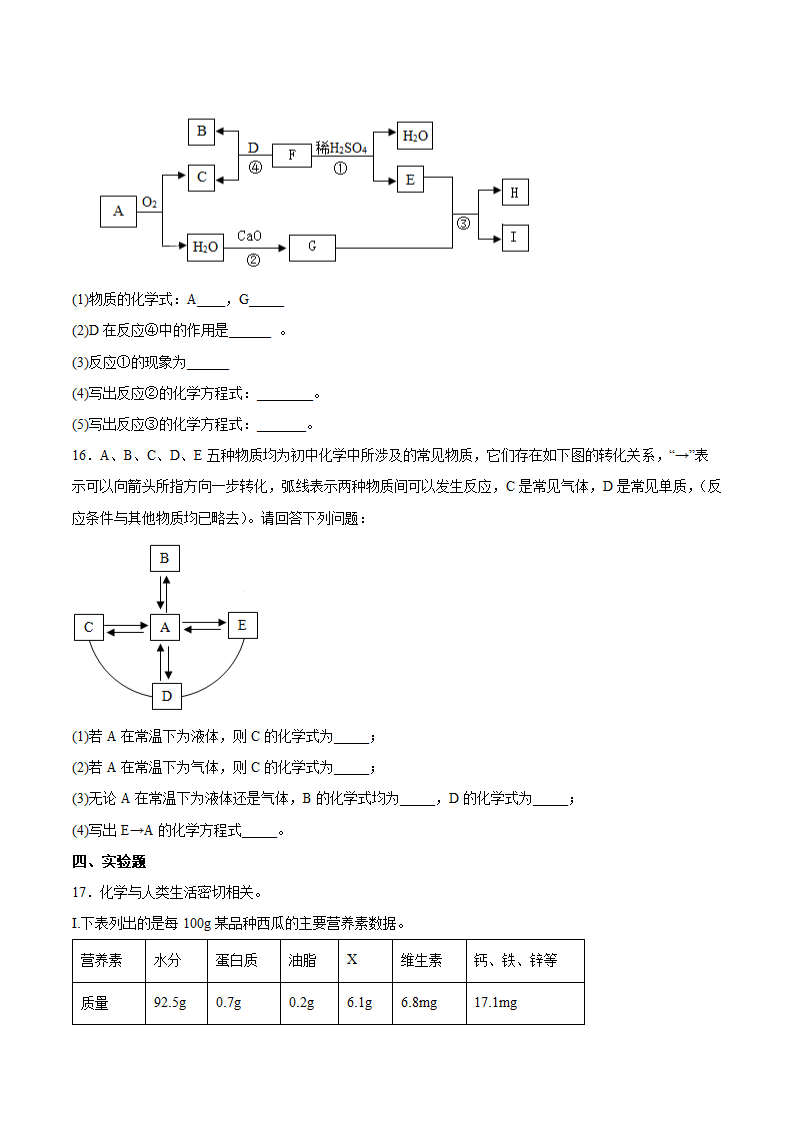 沪教版初三化学下册 第8章《食品中的有机化合物》单元检测卷（含答案）.doc第4页