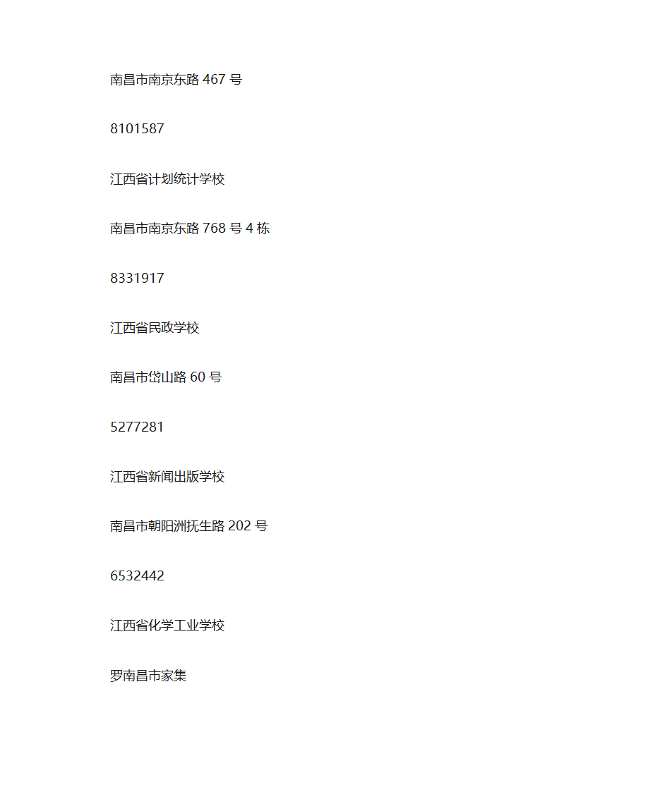 南昌技校中专一览第2页