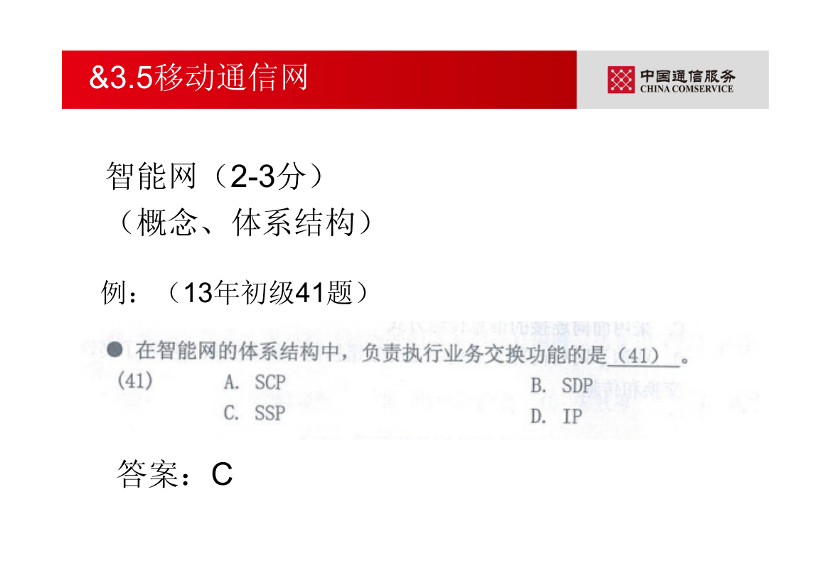 通信专业职业水平考试—综合能力(初级)第29页