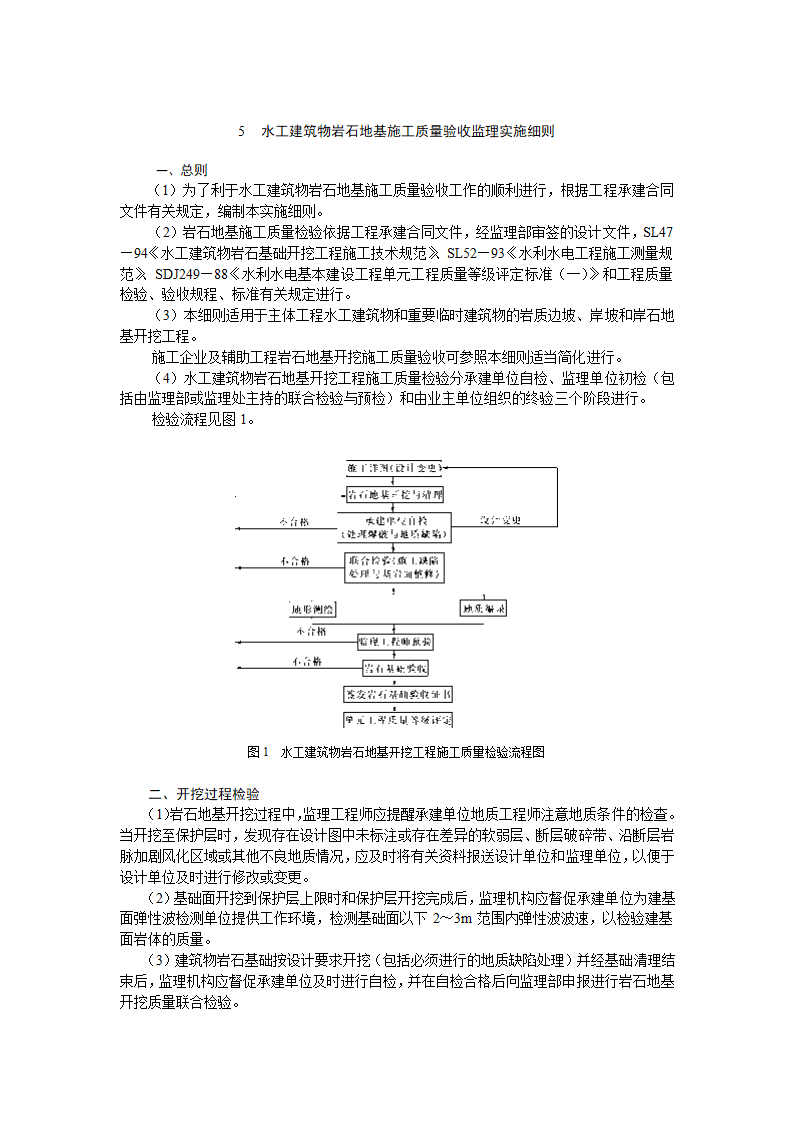 水工建筑物岩石地基施工质量验收监理实施细则.doc第1页