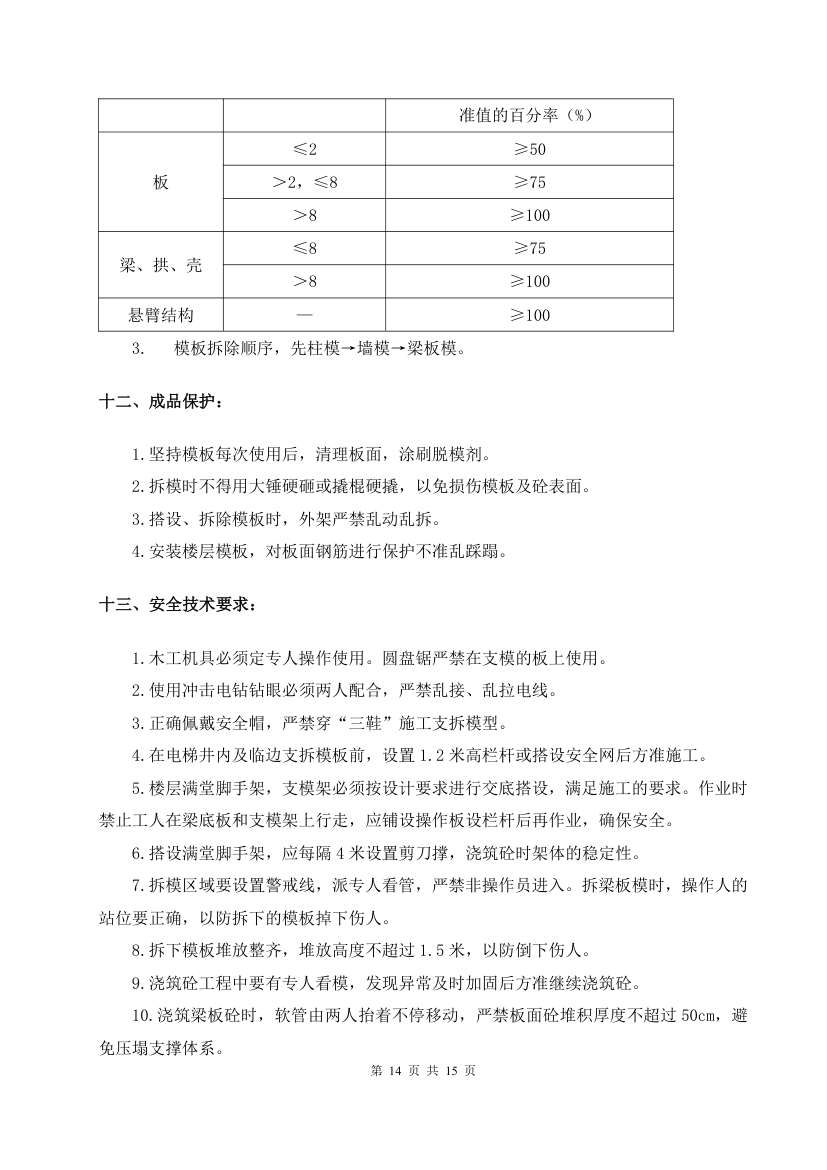 厦门公安交通指挥中心大楼模板工程施工方案.doc第14页