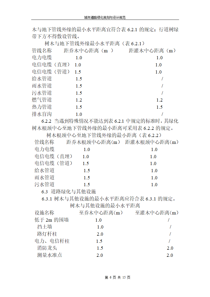 城市道路绿化规范与设计规范.doc第6页