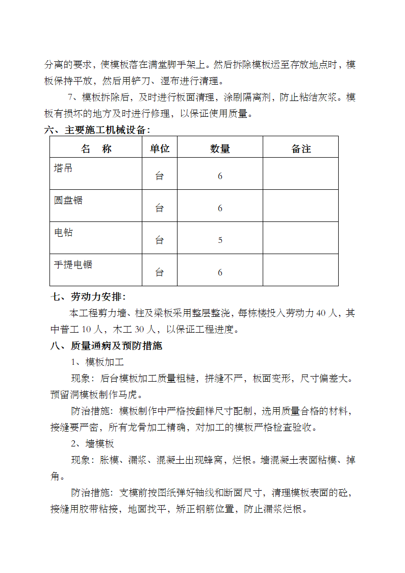 剪力墙柱梁板施工方案模板.doc第6页