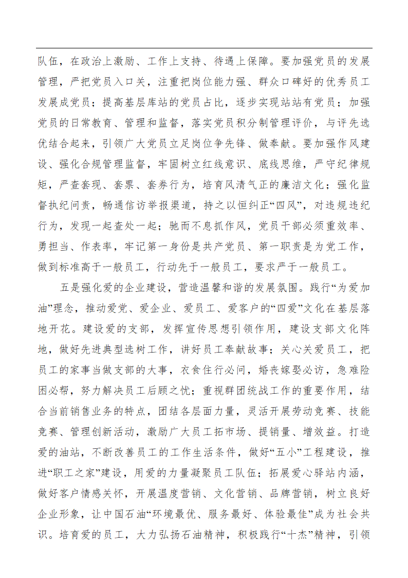 石油公司提升党支部工作质量现场会上的报告.doc第10页