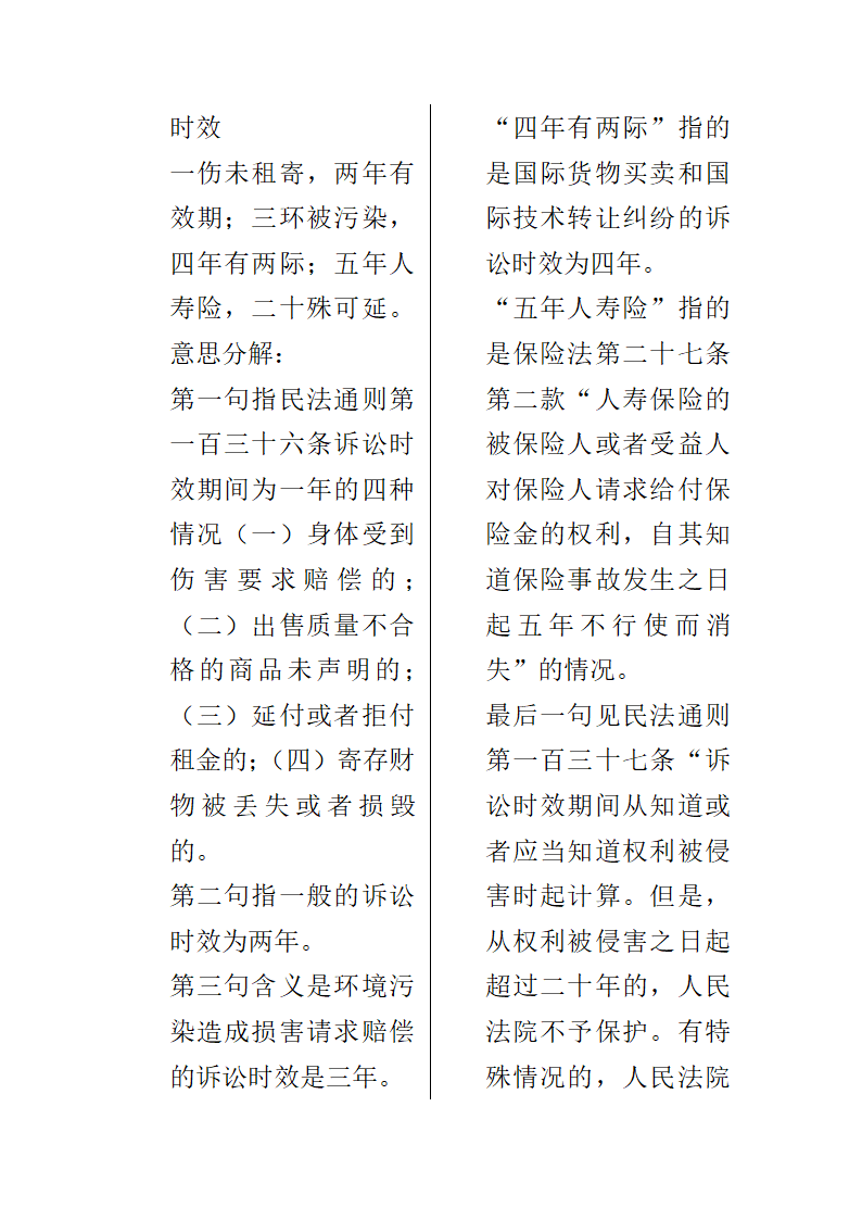 司考记忆口诀大全第12页