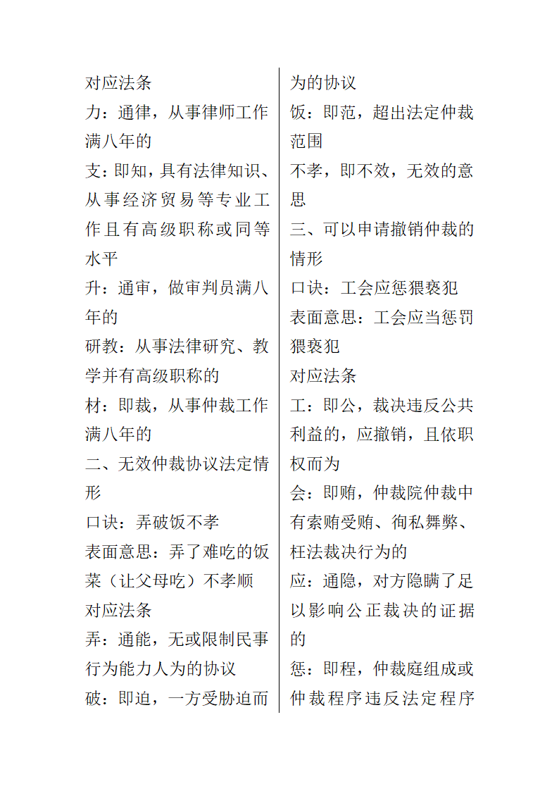 司考记忆口诀大全第66页