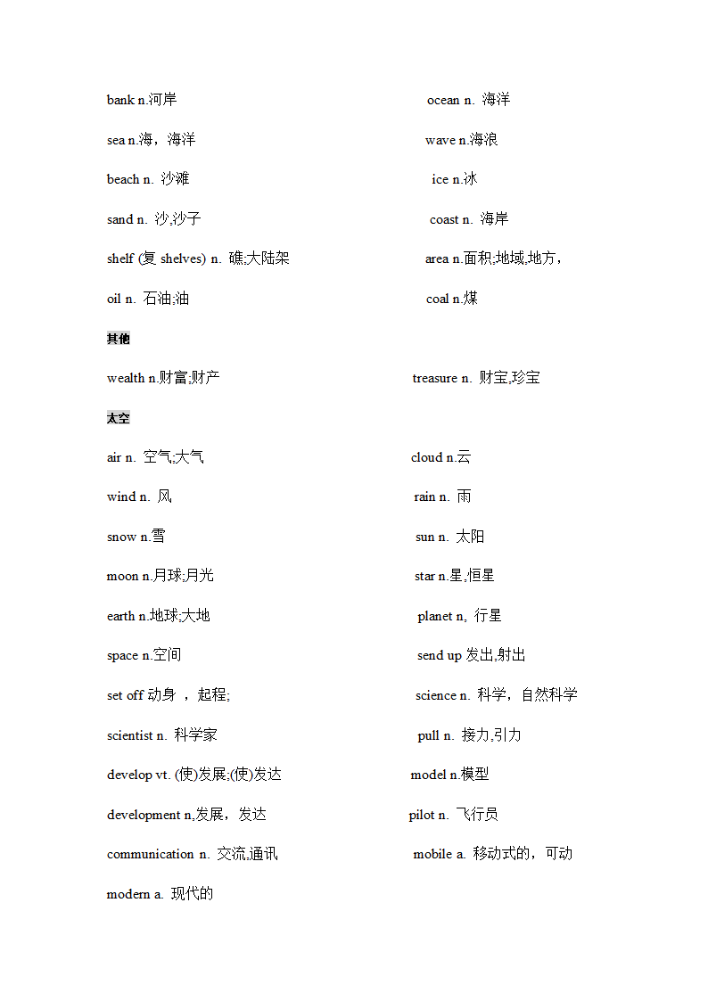 2022年外研版中考英语词汇分类突破WeekElven（清单 默写）.doc第7页