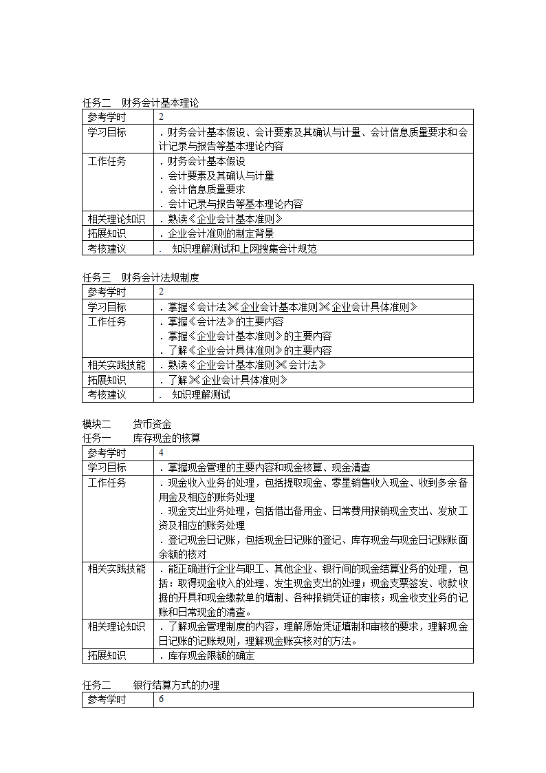 财务会计实务课程标准.doc第4页