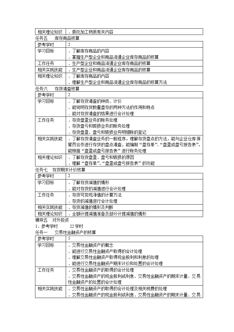 财务会计实务课程标准.doc第8页