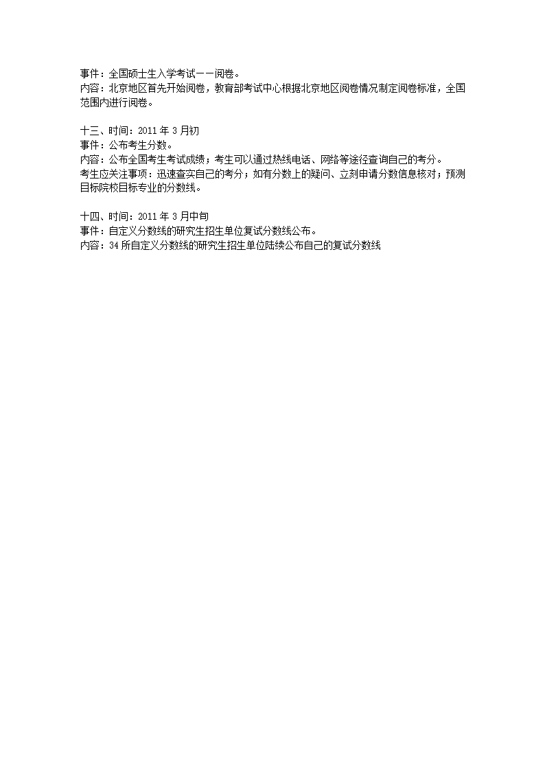 2011年考研的朋友请注意了!全国研究生入学考试时间出炉!是2011年1月第3页