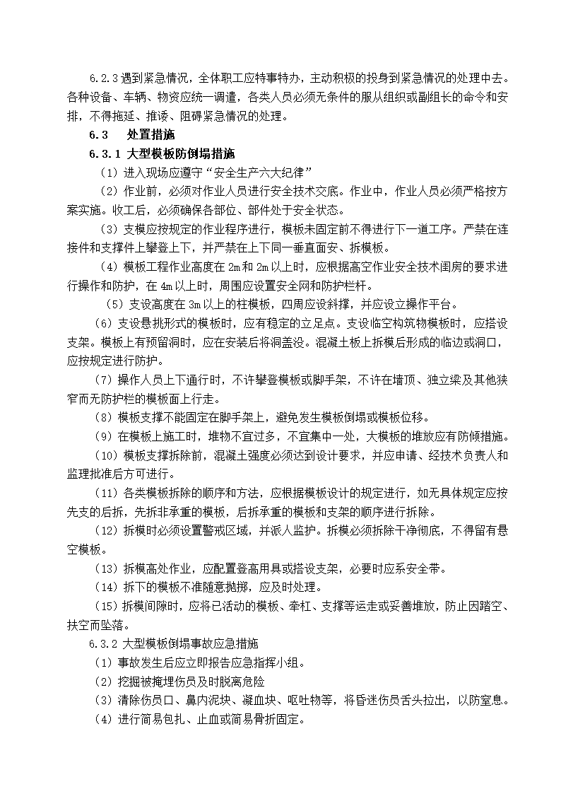 大型模板倒塌事故专项应急施工方案.doc第6页