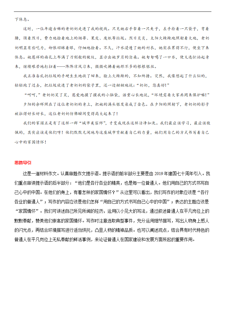 专题19 家国情怀-冲刺2021年中考作文满分之美文必备 教案.doc第9页