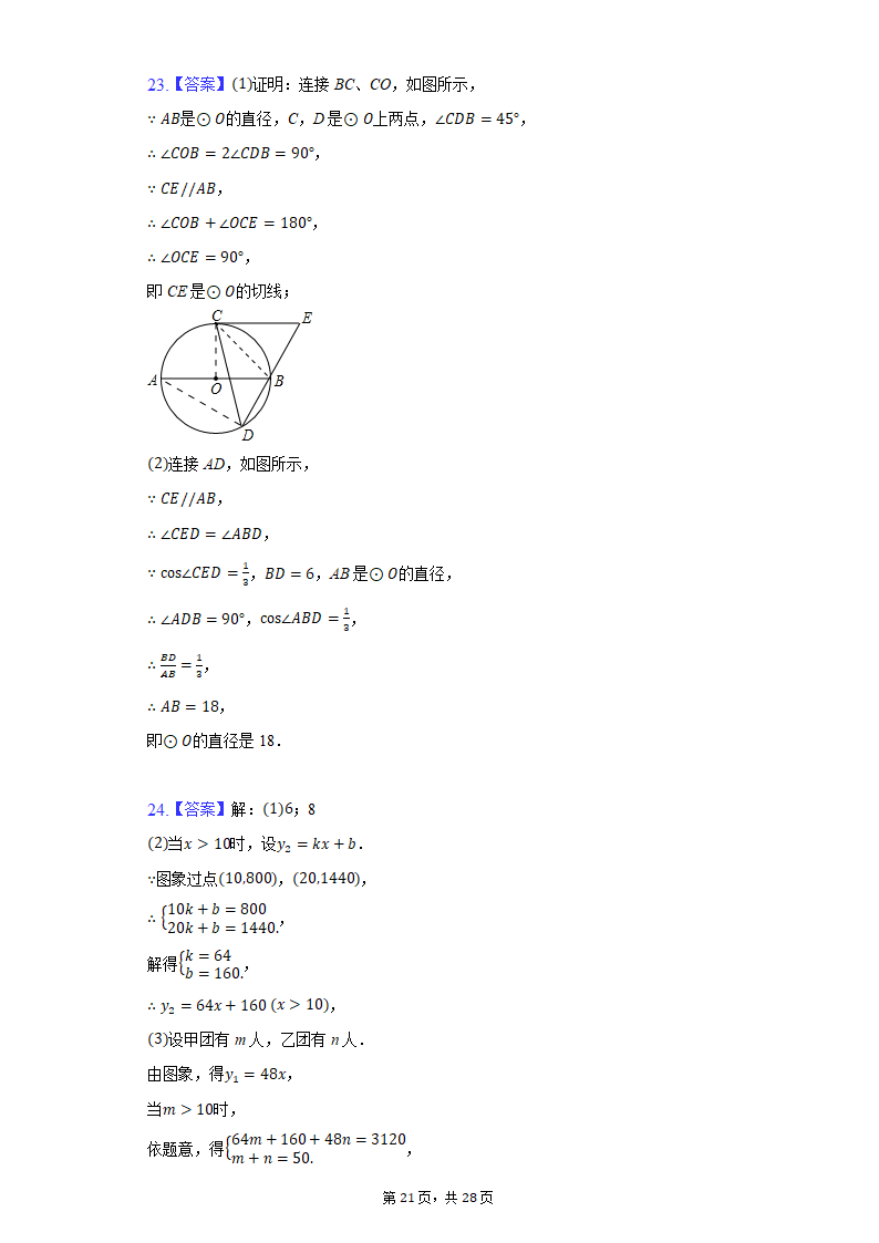 2021年山东省临沂市初中毕业考试数学押题卷（一）（Word版，附答案解析）.doc第21页